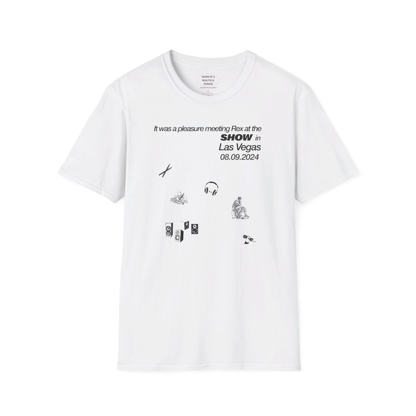 It was a pleasure meeting Rex at the show in Las Vegas 8.9.24 - Unisex Softstyle T-Shirt