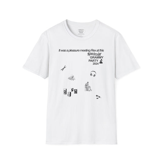 It was a pleasure meeting Rex at this spectacular Grammy Party 2024 - Unisex Softstyle T-Shirt