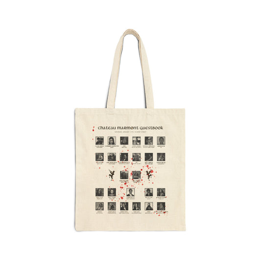 Guest book Cotton Canvas Tote Bag