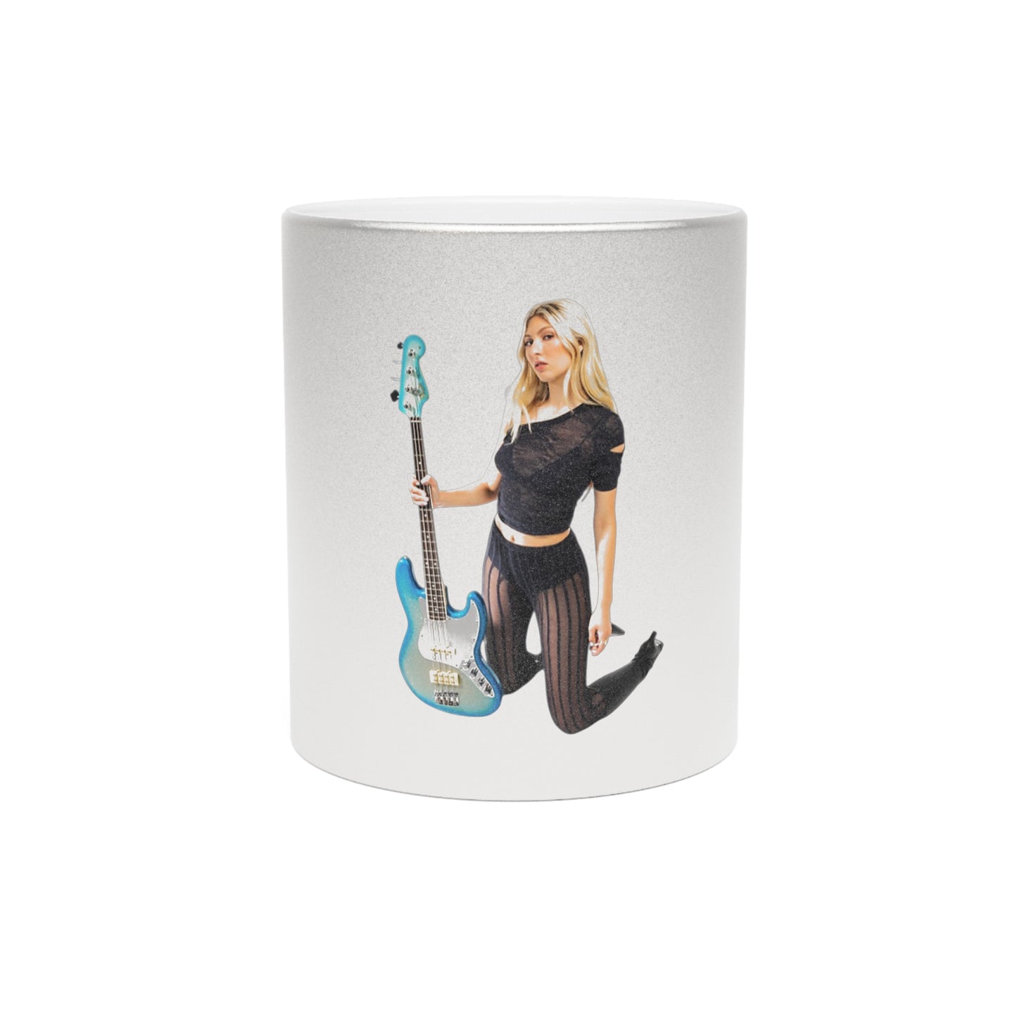 Blu and Her Bass Metallic Mug (Silver\Gold)