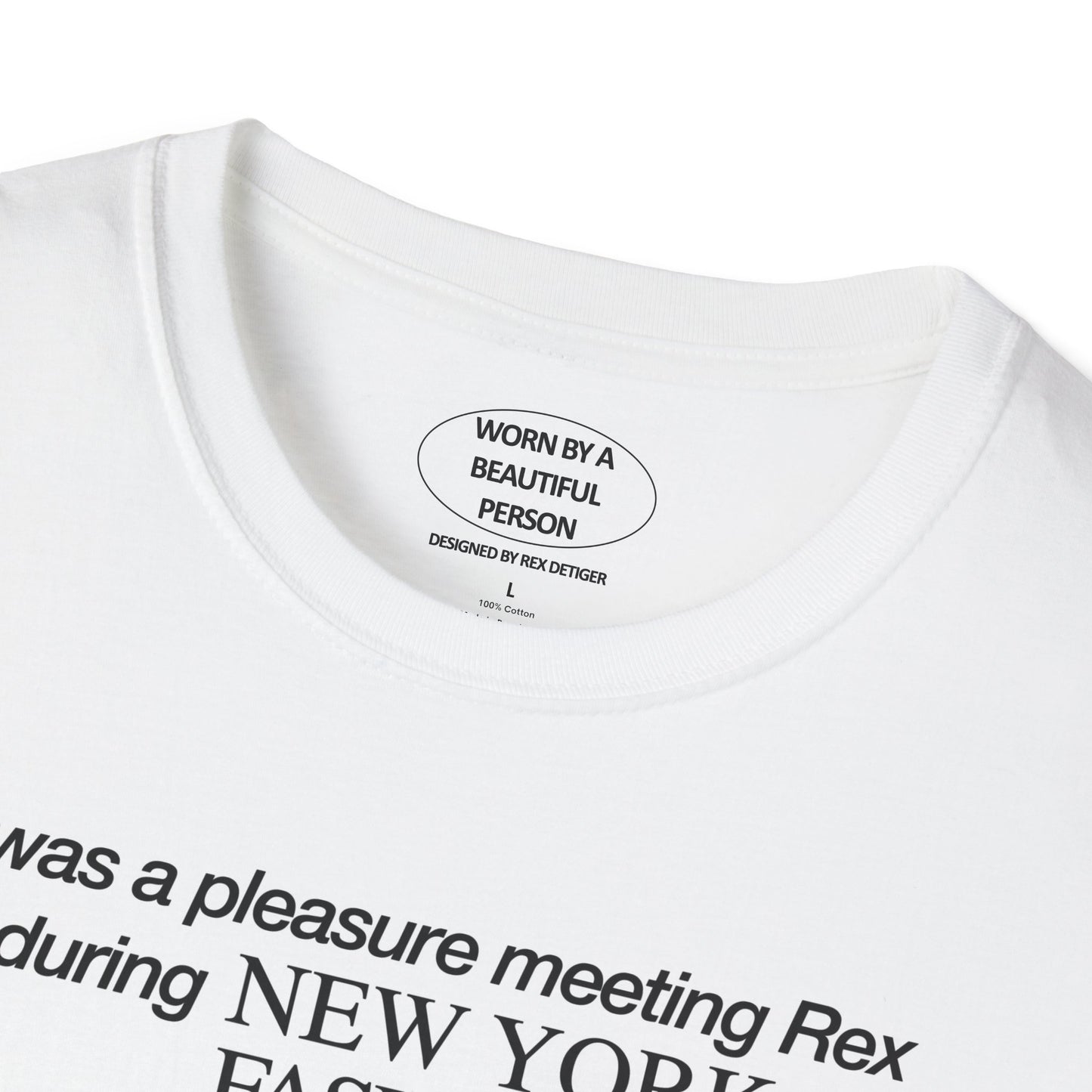 It was a pleasure meeting Rex during NYFW September 2025