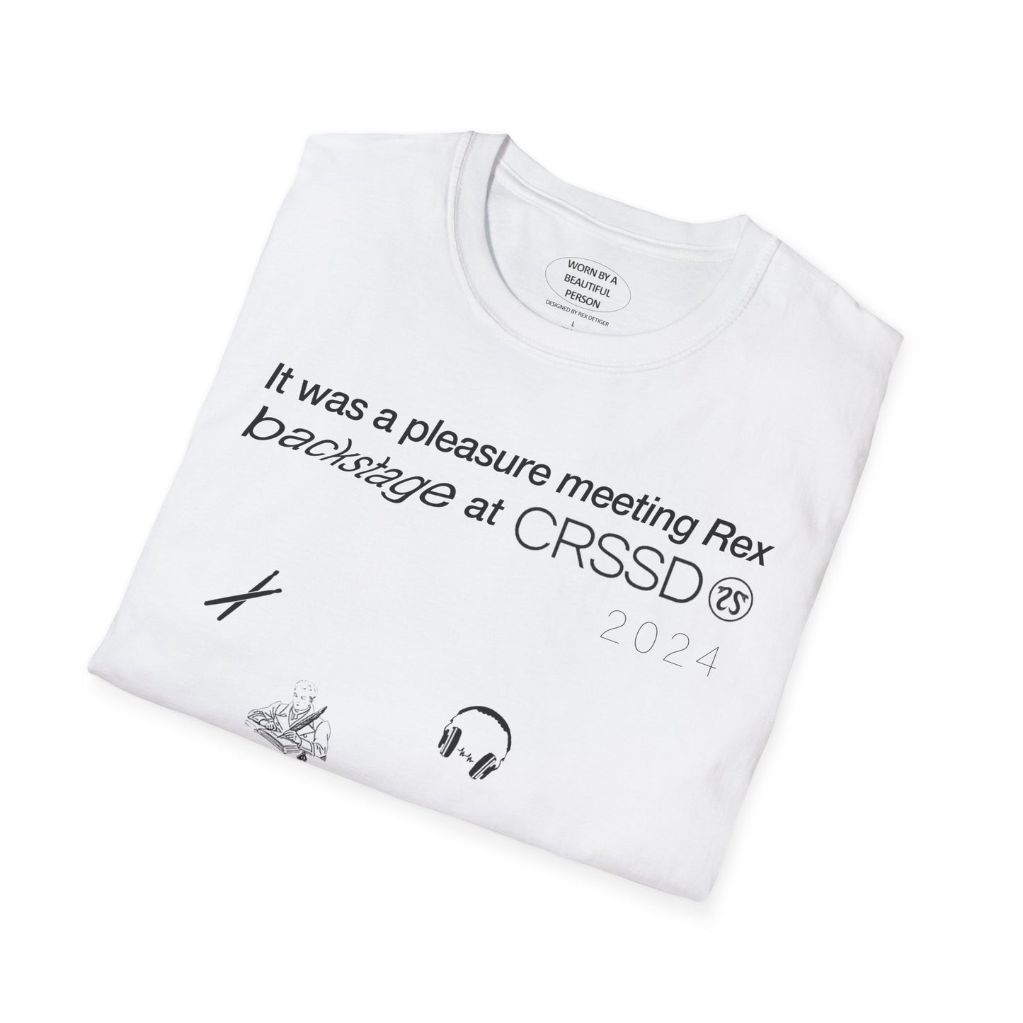 It was a pleasure meeting Rex backstage at CRSSD 2024 - Unisex Softstyle T-Shirt