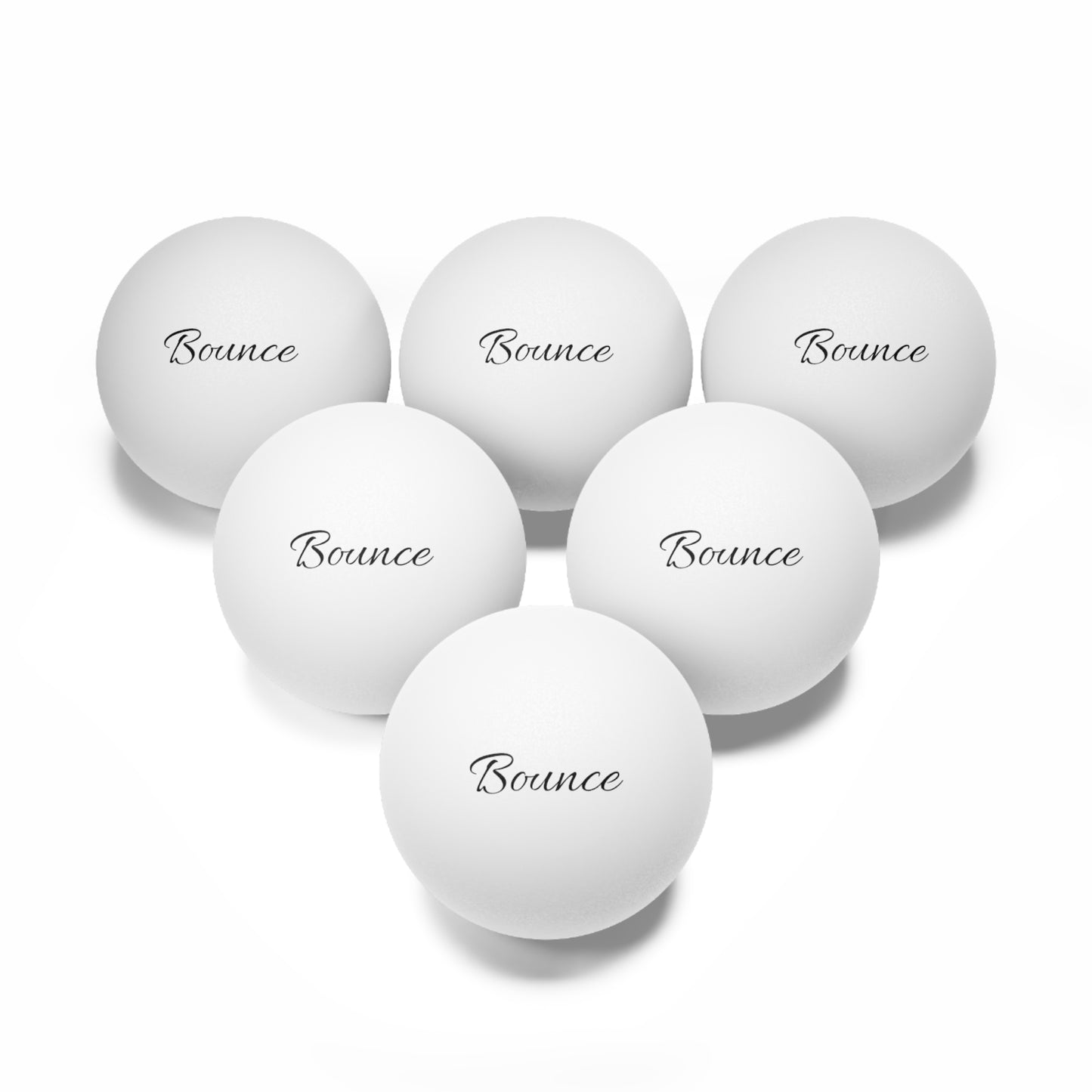 Bounce Ping Pong Balls, 6 pcs