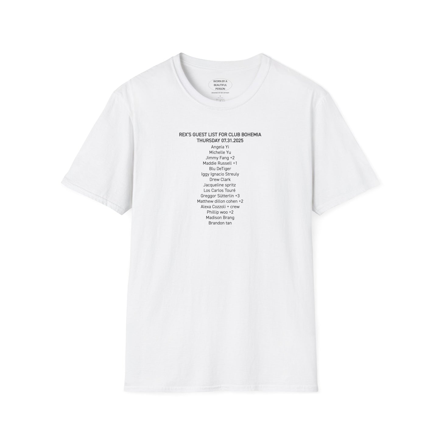 Rex's Guest List for Club Bohemia 07.31.2025