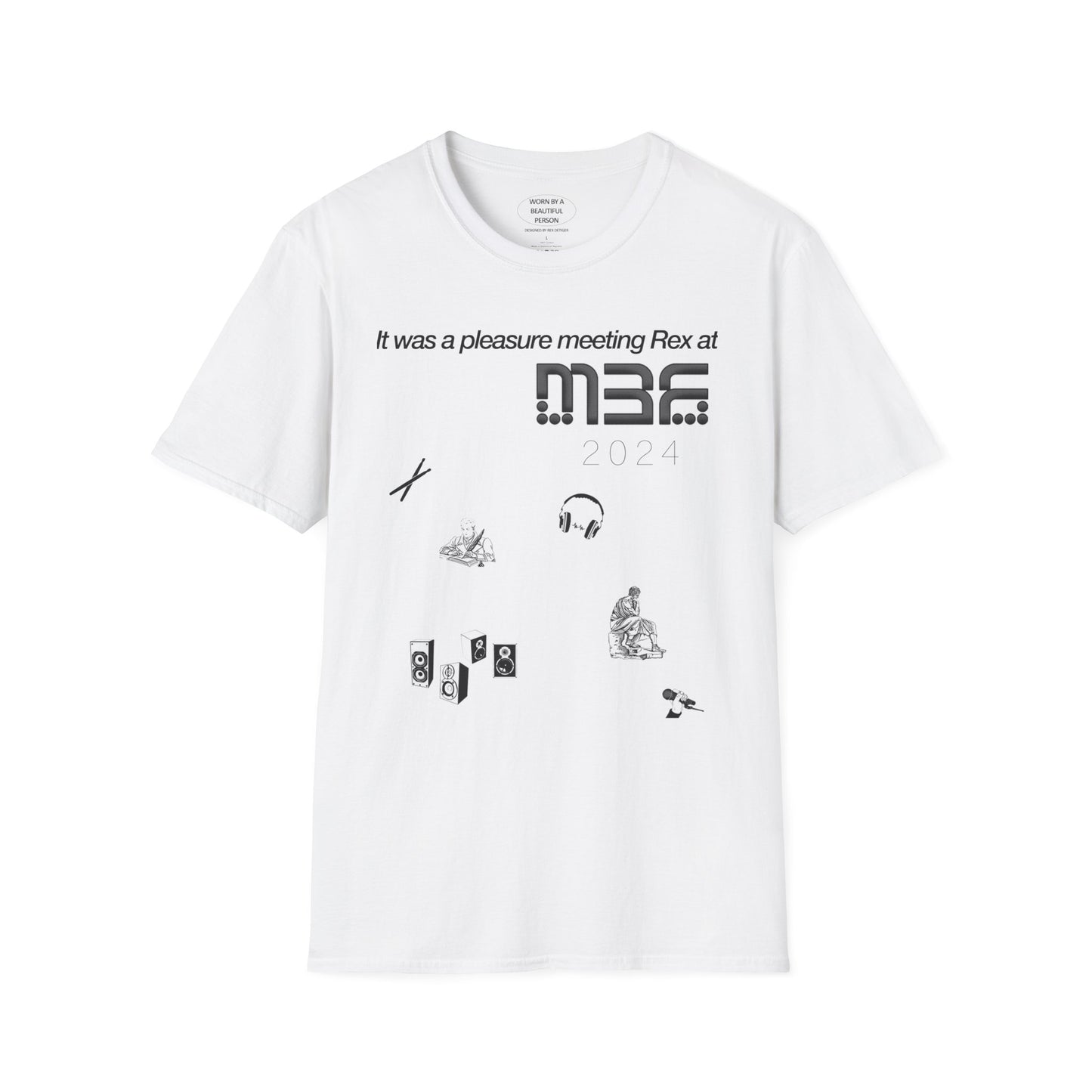 It was a pleasure meeting Rex at M3F 2024 - Unisex Softstyle T-Shirt