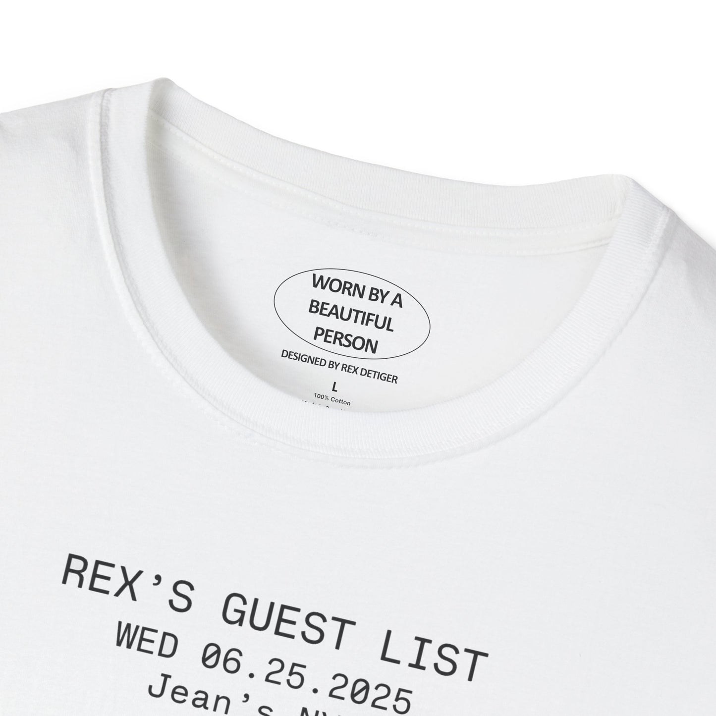 Rex’s Guest List T Shirt 06.15.2025 Jeans NYC