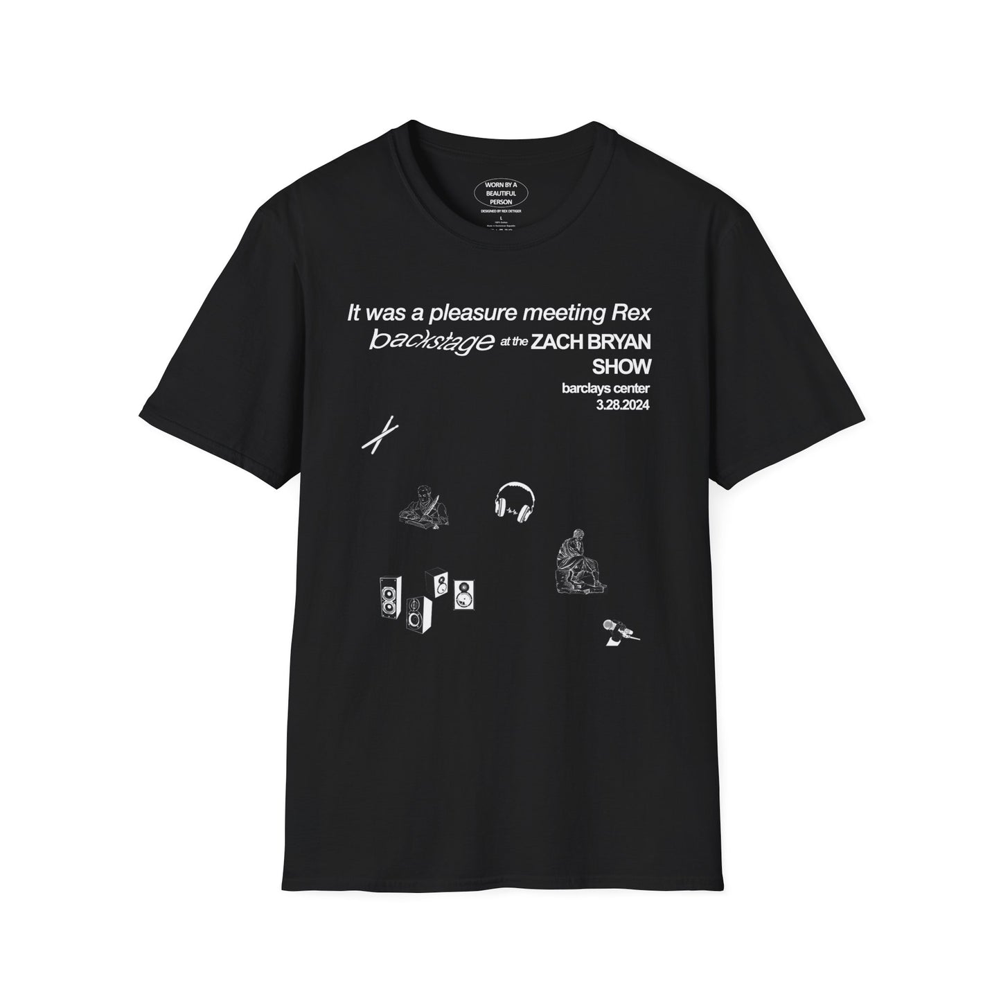 It was a pleasure meeting Rex backstage at the ZB show - Unisex Softstyle T-Shirt