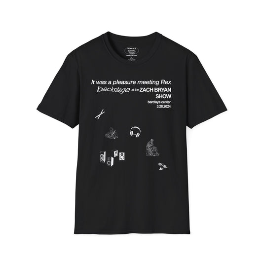 It was a pleasure meeting Rex backstage at the ZB show - Unisex Softstyle T-Shirt