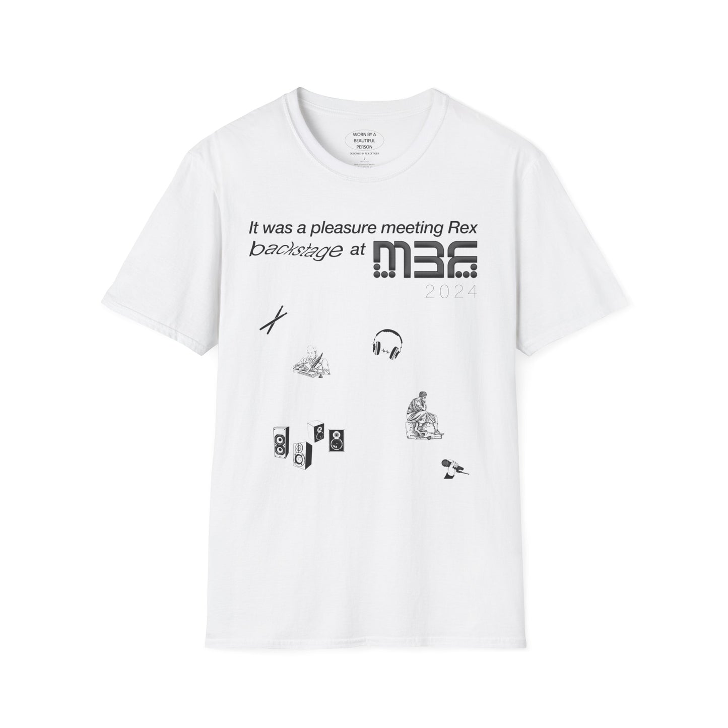 It was a pleasure meeting Rex backstage at M3F 2024 - Unisex Softstyle T-Shirt