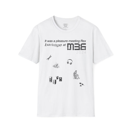It was a pleasure meeting Rex backstage at M3F 2024 - Unisex Softstyle T-Shirt