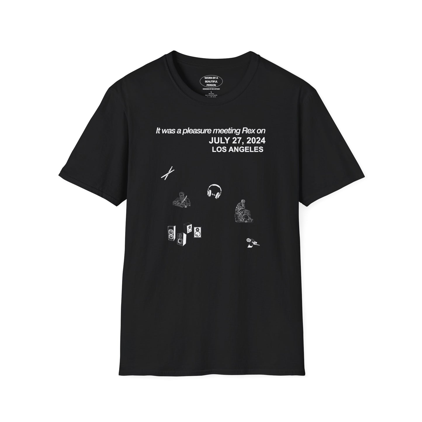 It was a pleasure meeting Rex on July 27 2024 los angeles - Unisex Softstyle T-Shirt