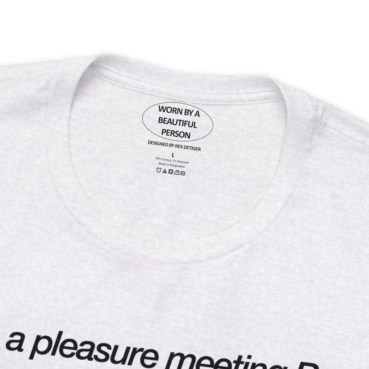 It was a pleasure meeting Rex at the SHOW in LONDON - Unisex Jersey Short Sleeve Tee