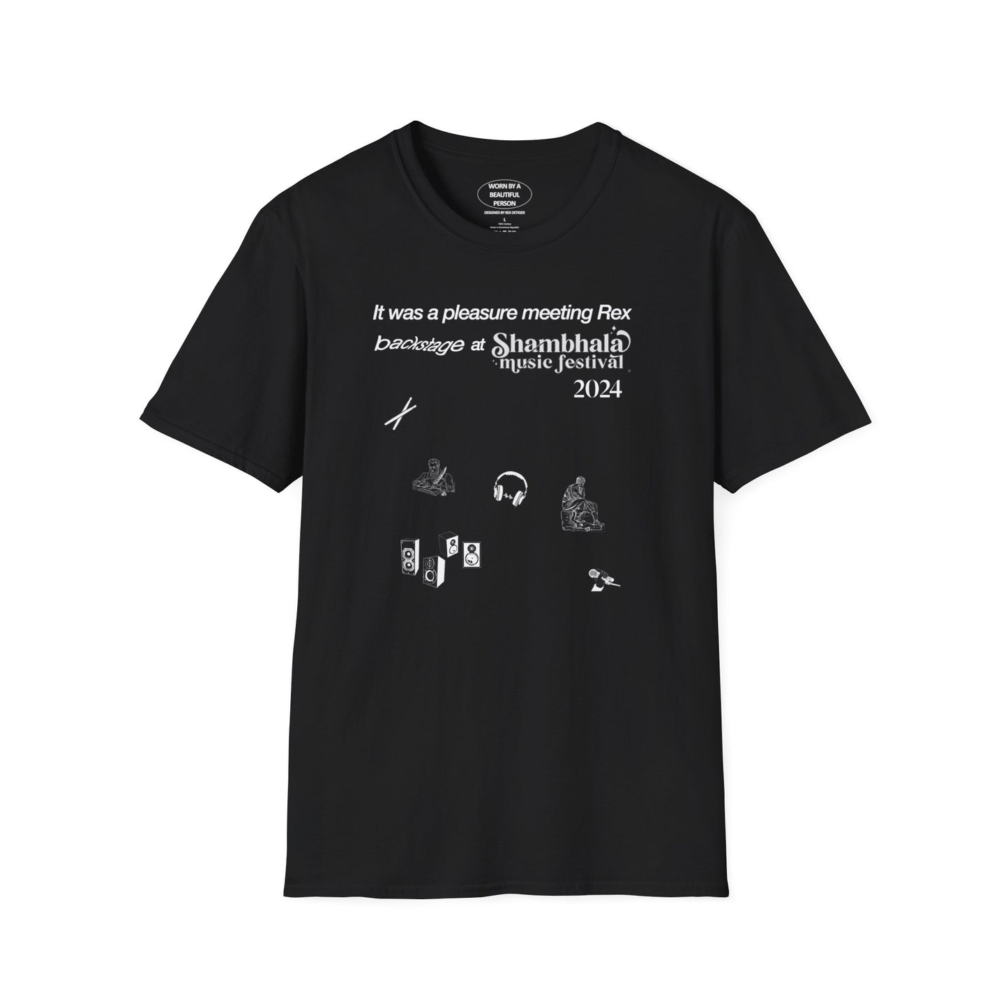 It was a pleasure meeting Rex backstage at Shambhala Music Festival 2024 - Unisex Softstyle T-Shirt