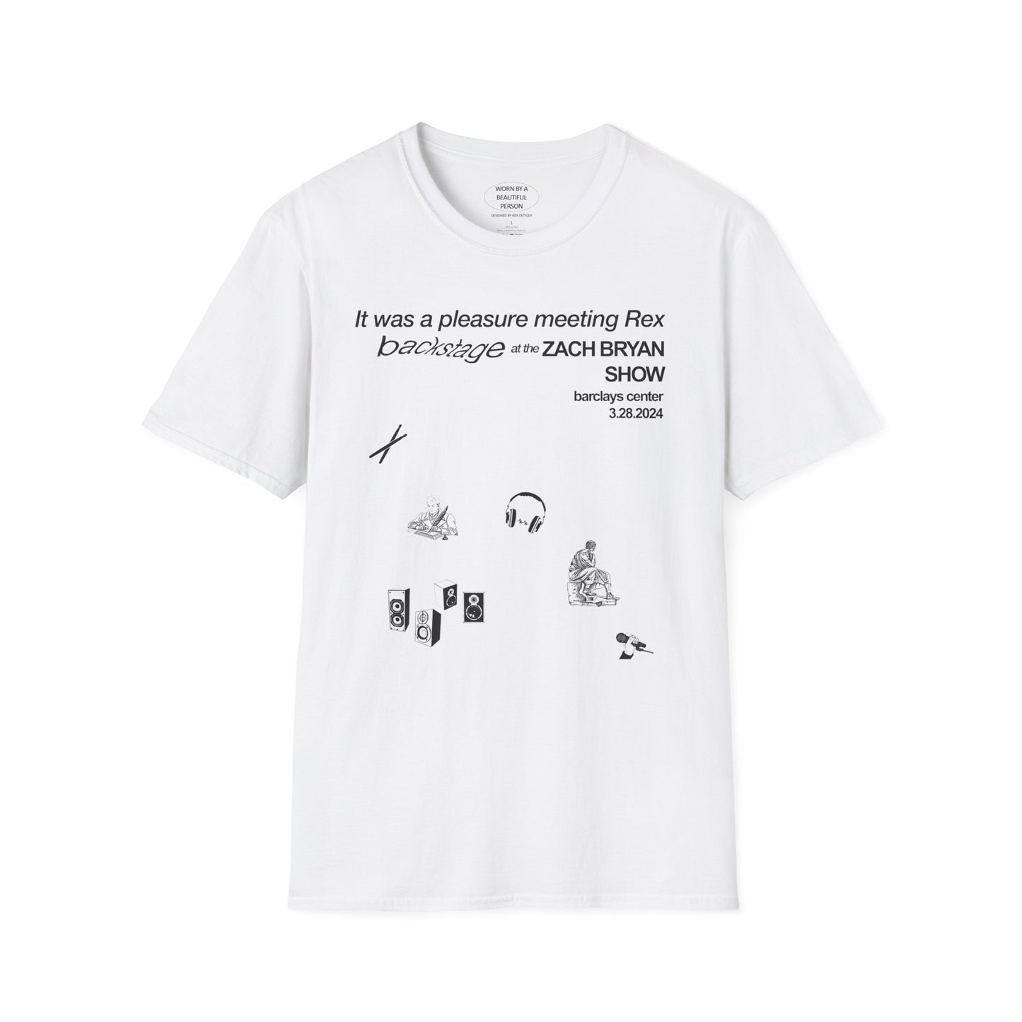 It was a pleasure meeting Rex backstage at the ZB show - Unisex Softstyle T-Shirt