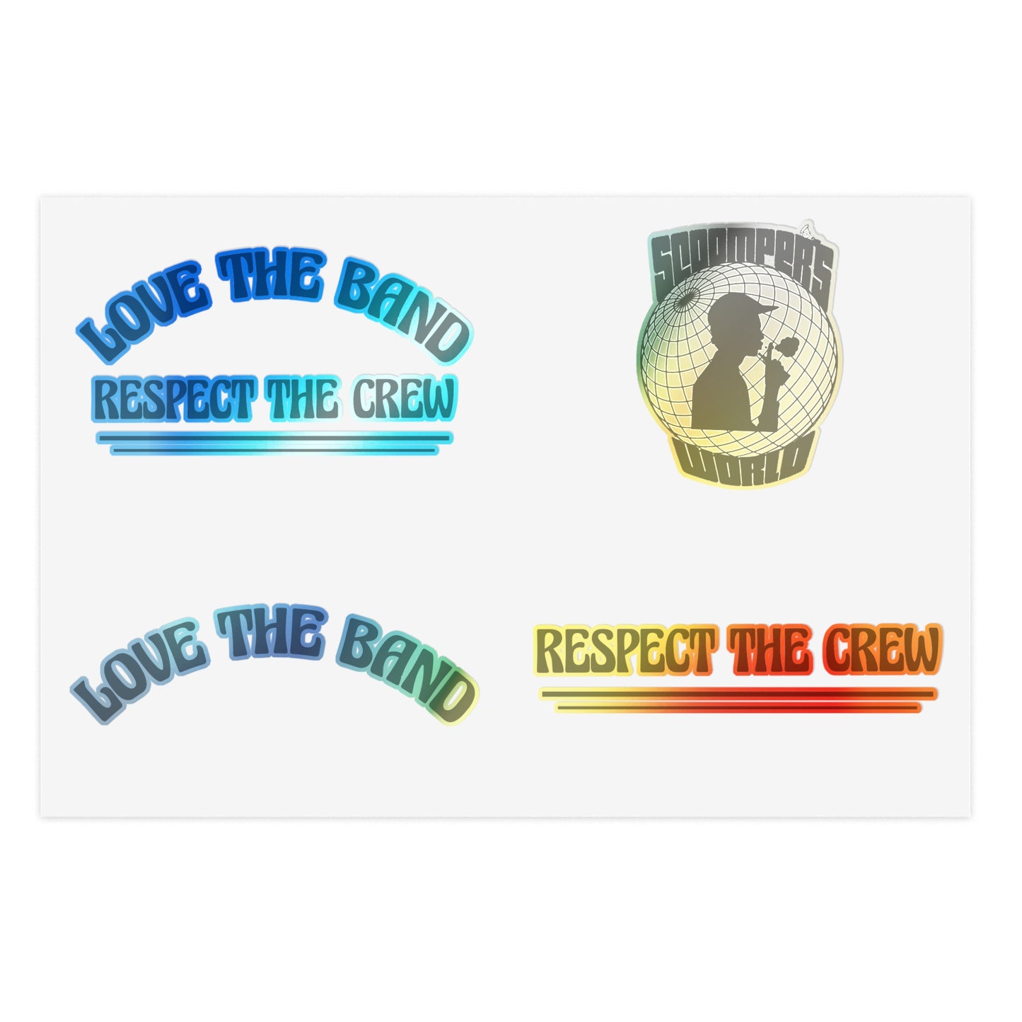 Love the Band, Respect the Crew - Scoomper's World - Sticker Sheets