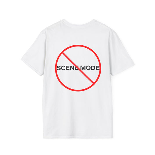 NO SCENE MODE - back only - Unisex Softstyle T-Shirt