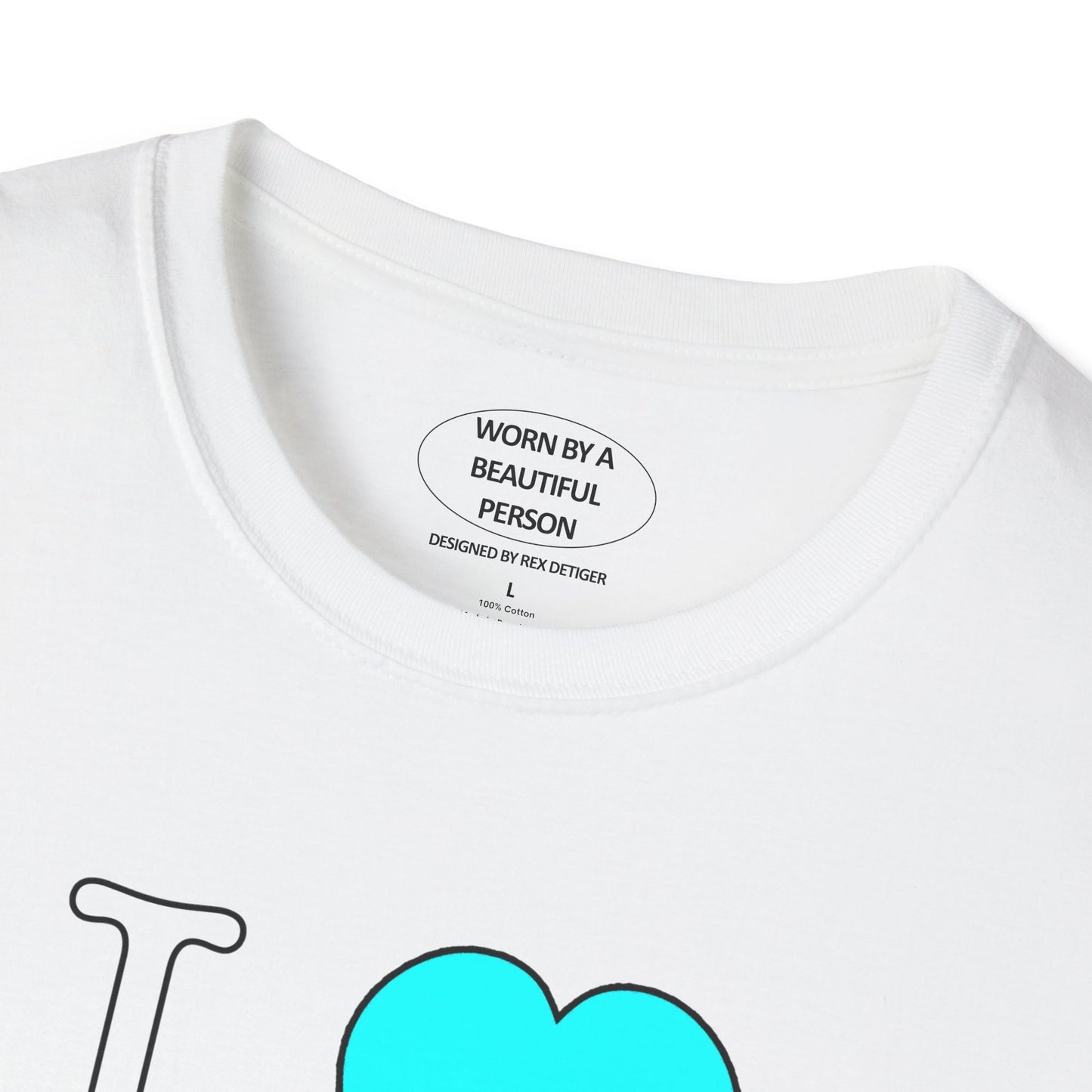 I <3 NY & REX T SHIRT (light blue heart)