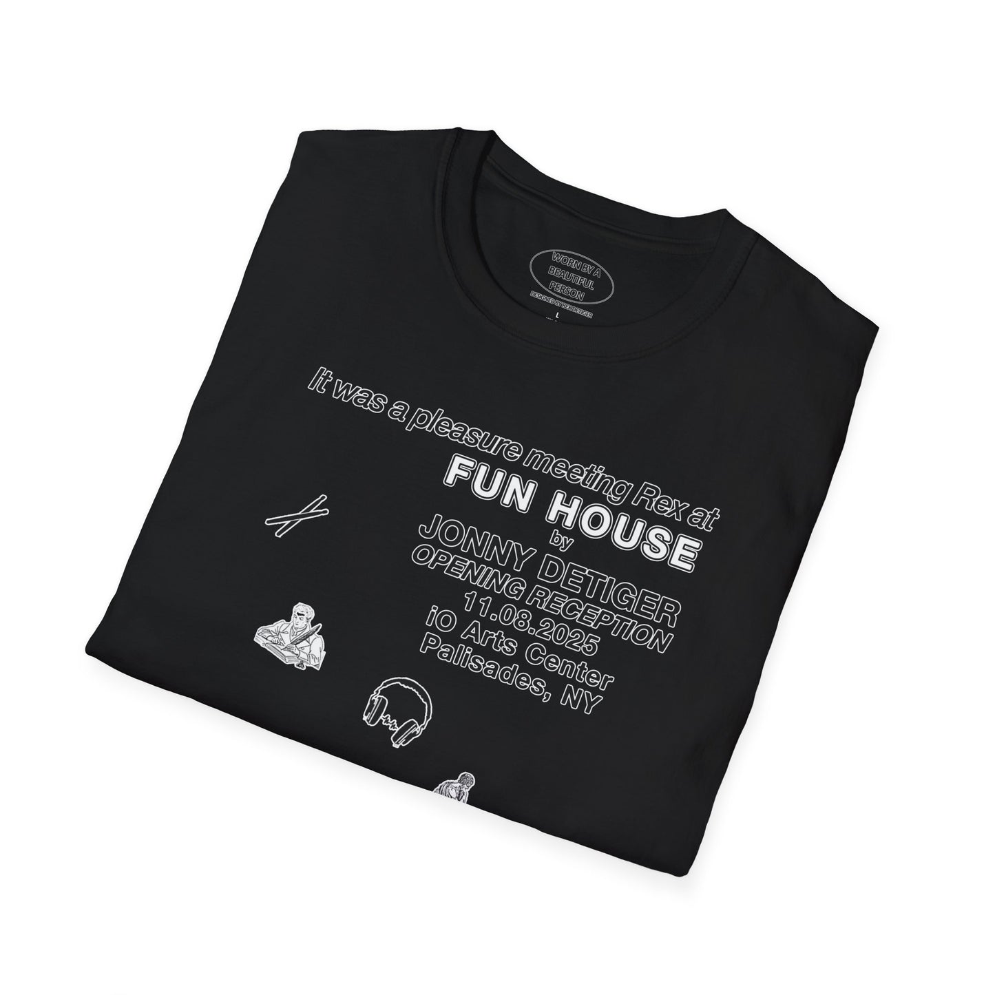 It was a pleasure meeting Rex at Fun House by Jonny Detiger opening reception iO Arts Center Palisades NY 11.08.2025