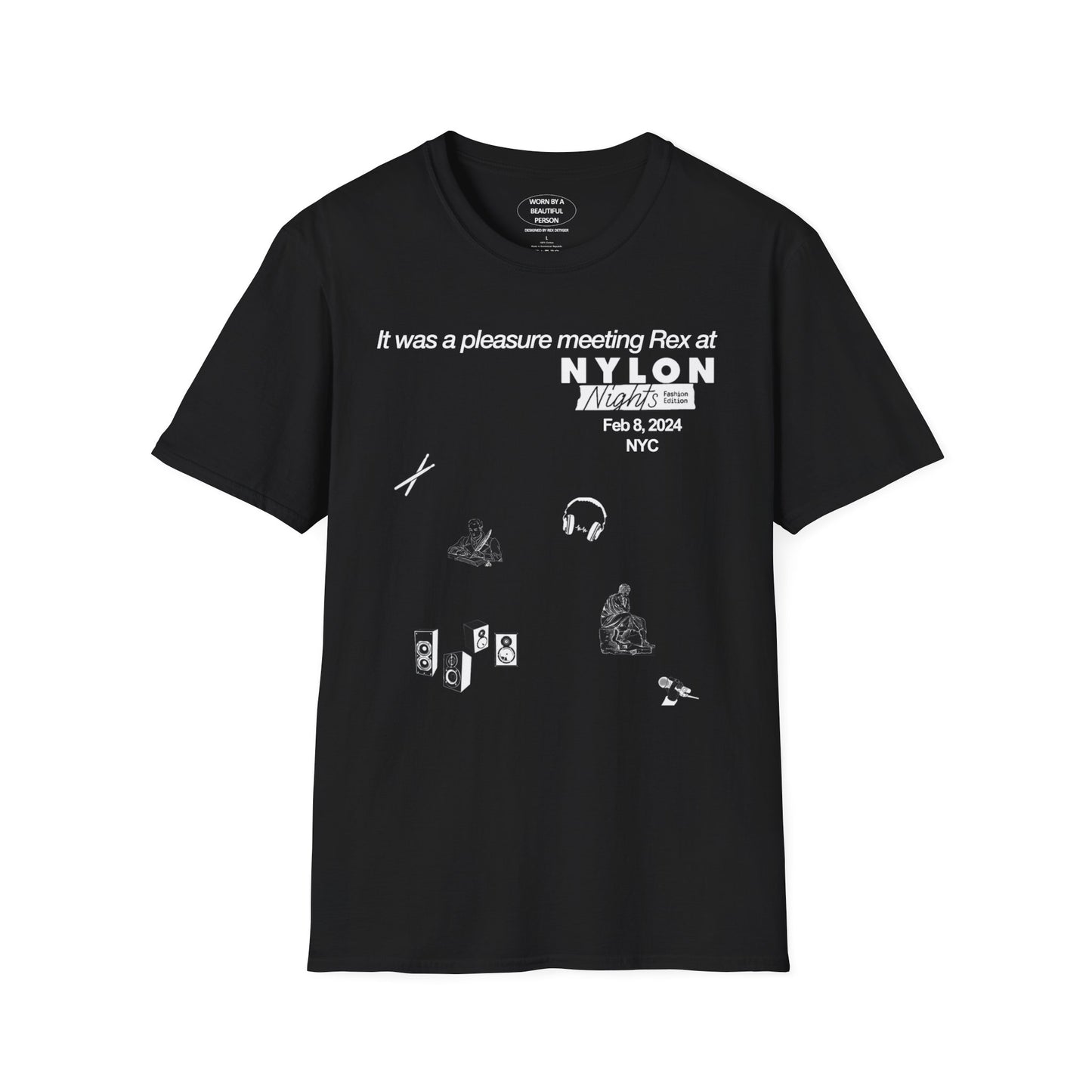 It was a pleasure meeting Rex at NYLON NIGHTS Fashion Edition - Unisex Softstyle T-Shirt