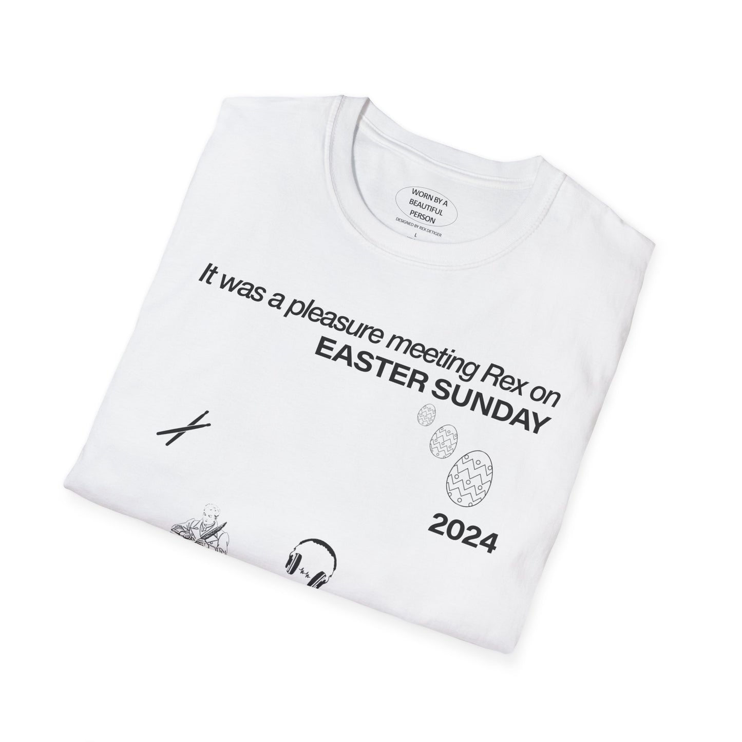 It was a pleasure meeting Rex on Easter Sunday 2024 - Unisex Softstyle T-Shirt