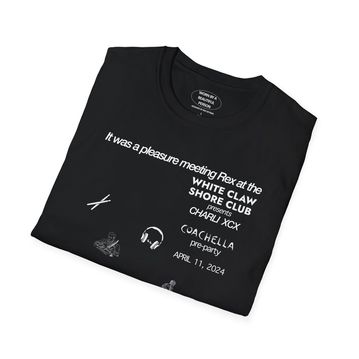 It was a pleasure meeting Rex at the shore club coachella pre party - Unisex Softstyle T-Shirt