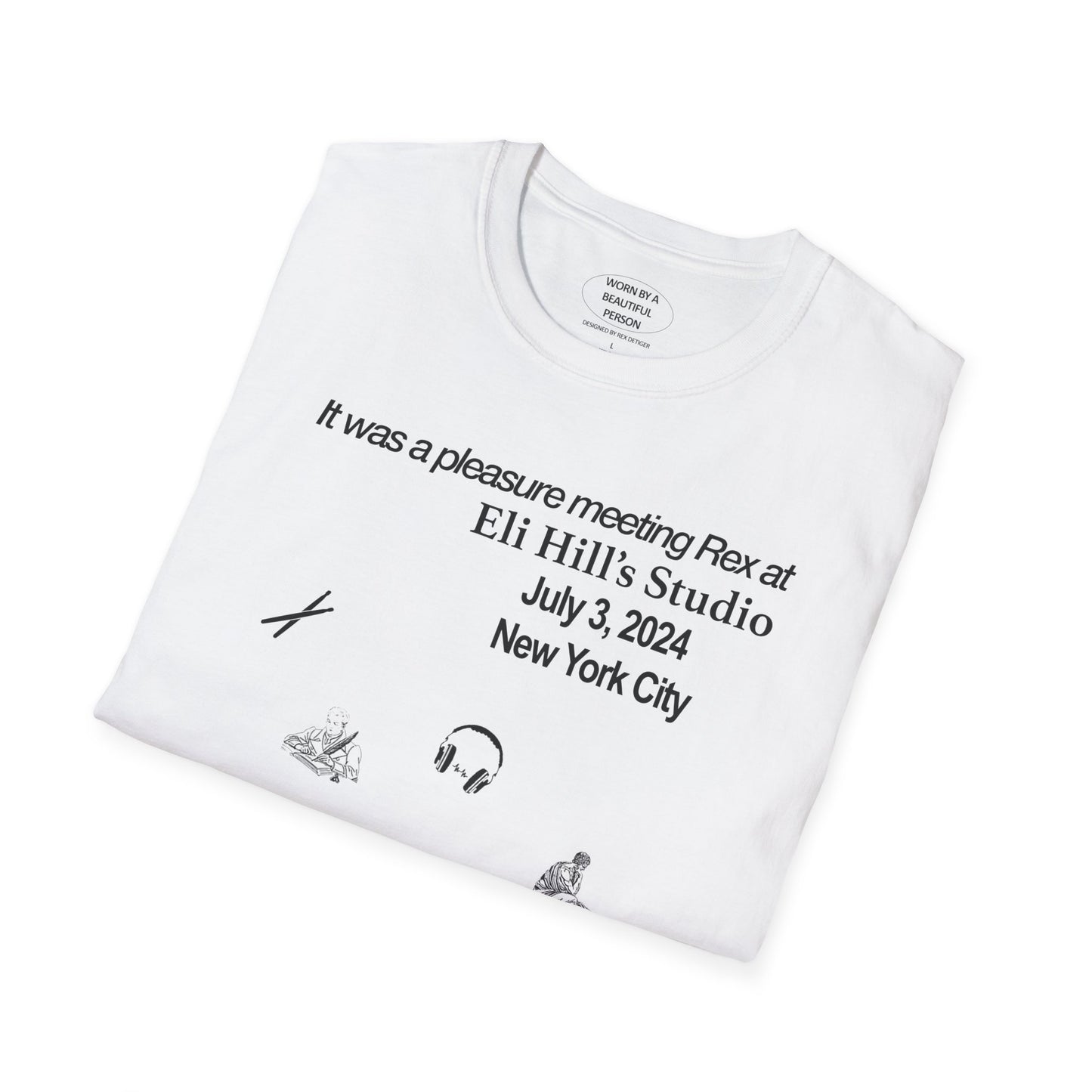 It was a pleasure meeting Rex at Eli Hill's Studio - Unisex Softstyle T-Shirt
