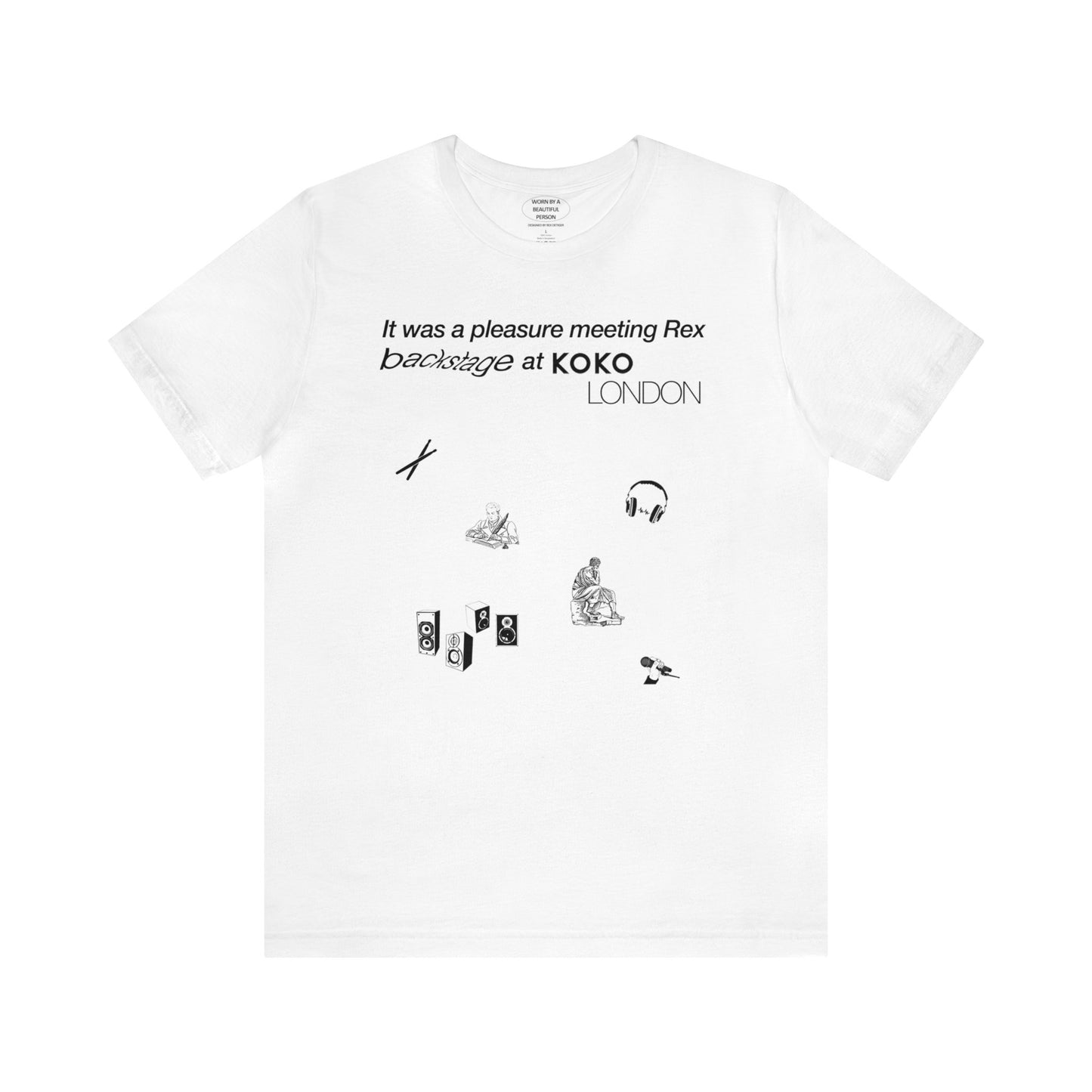 It was a pleasure meeting Rex backstage at KOKO LONDON - Unisex Jersey Short Sleeve Tee