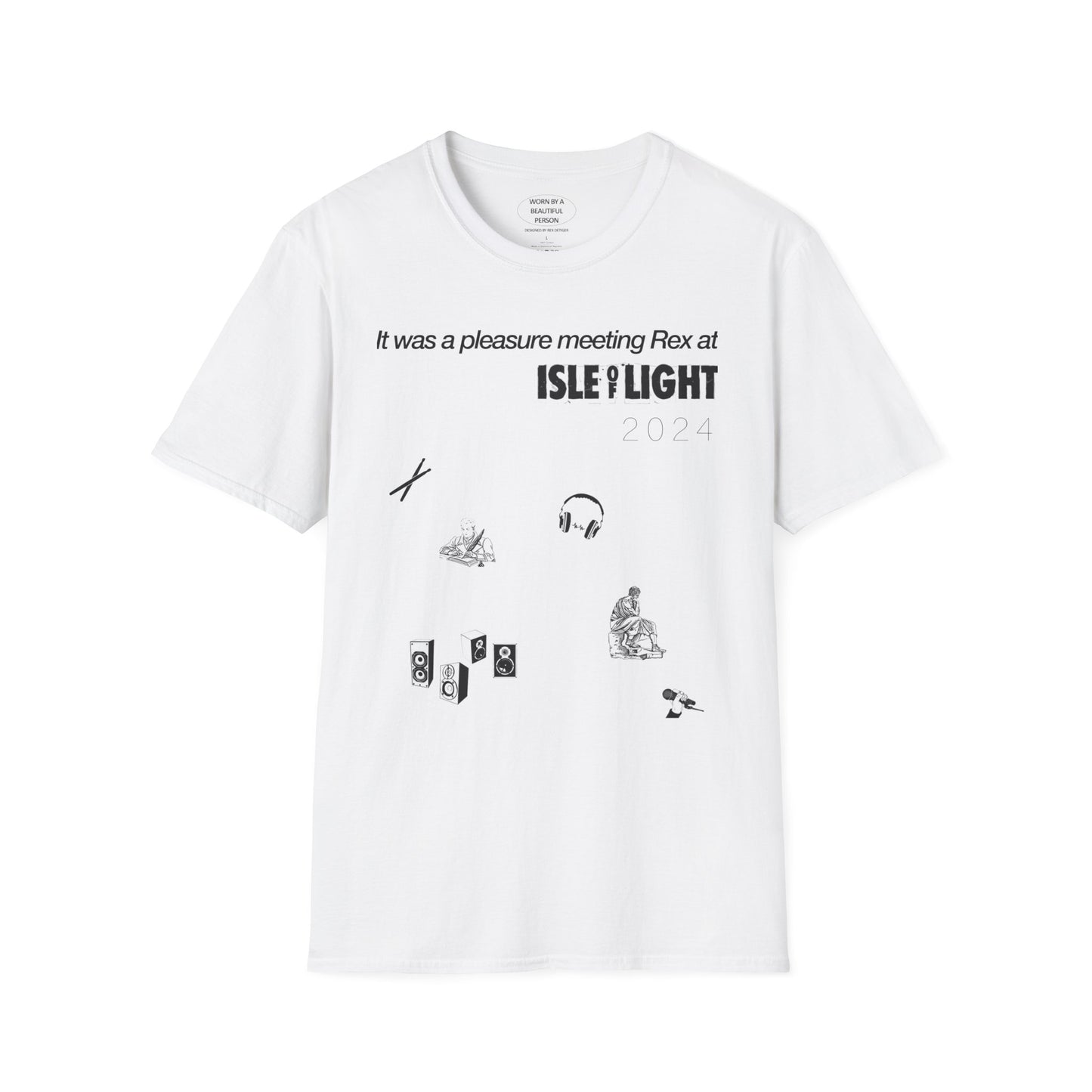 It was a pleasure meeting Rex at Isle of Light 2024 - Unisex Softstyle T-Shirt