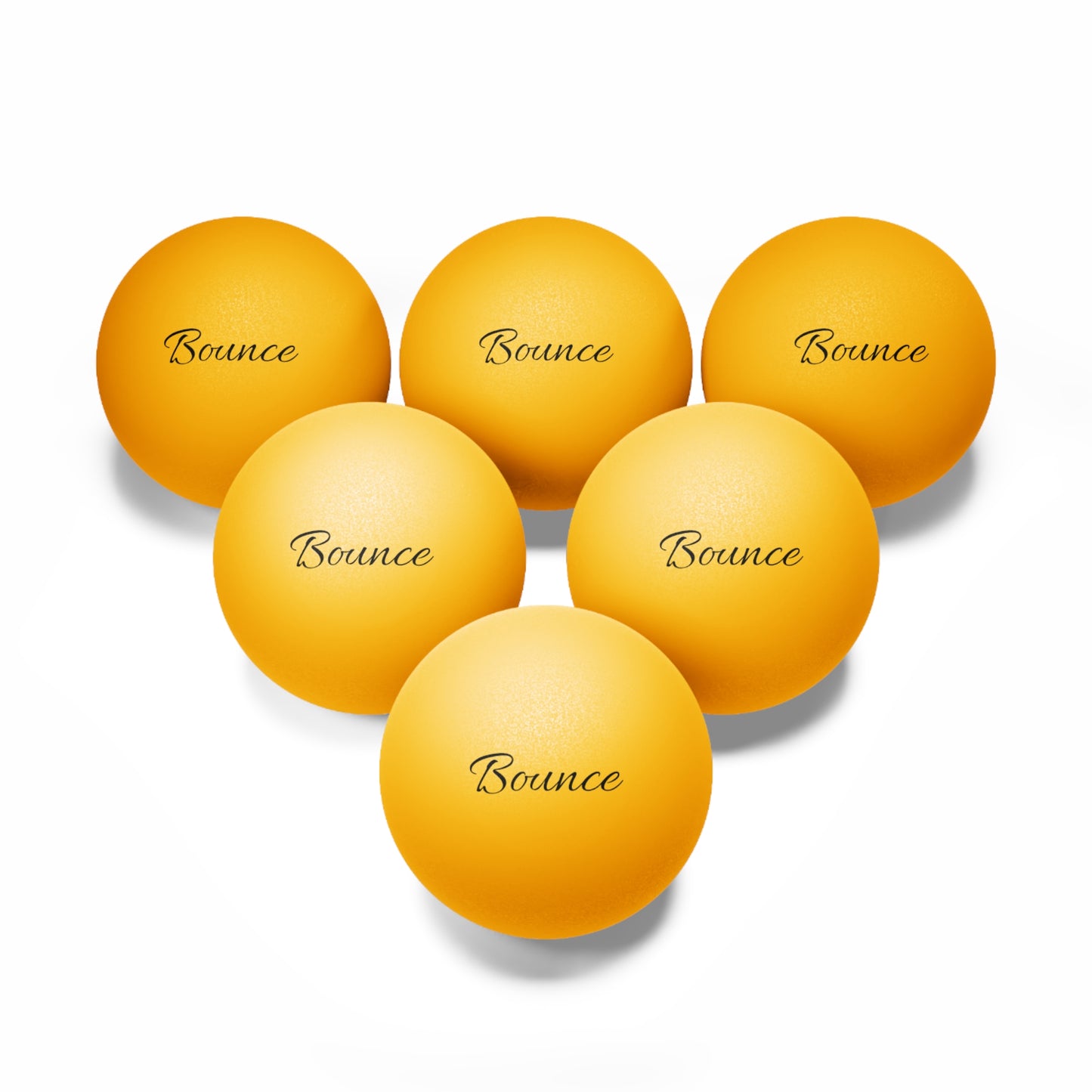 Bounce Ping Pong Balls, 6 pcs