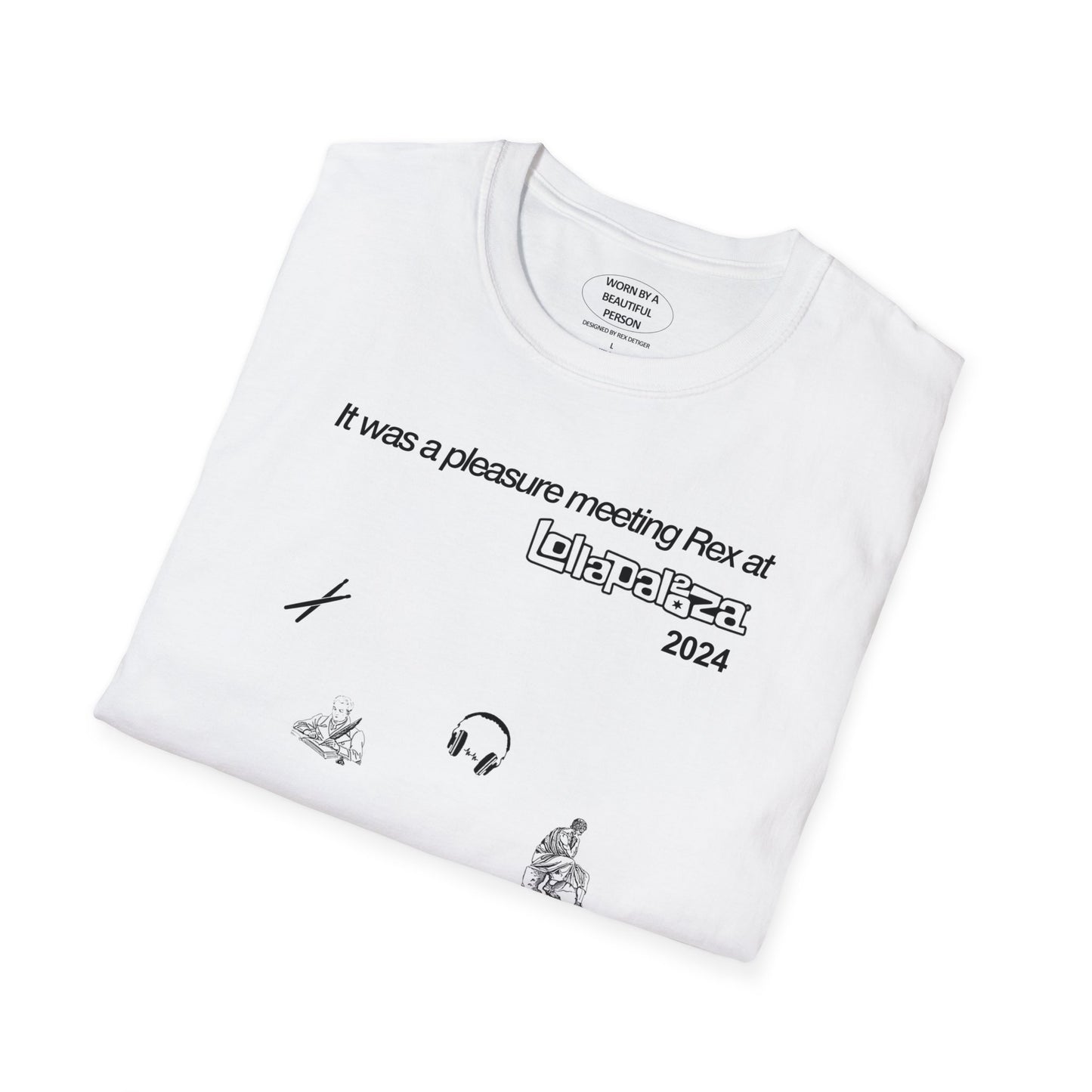 It was a pleasure meeting Rex at lolla 2024 - Unisex Softstyle T-Shirt