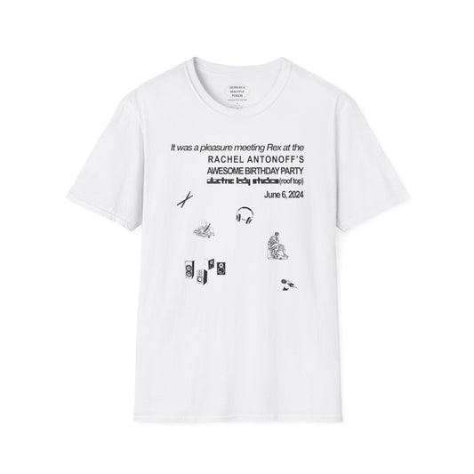 It was a pleasure meeting Rex at Rachel's Awesome Birthday Party - Unisex Softstyle T-Shirt