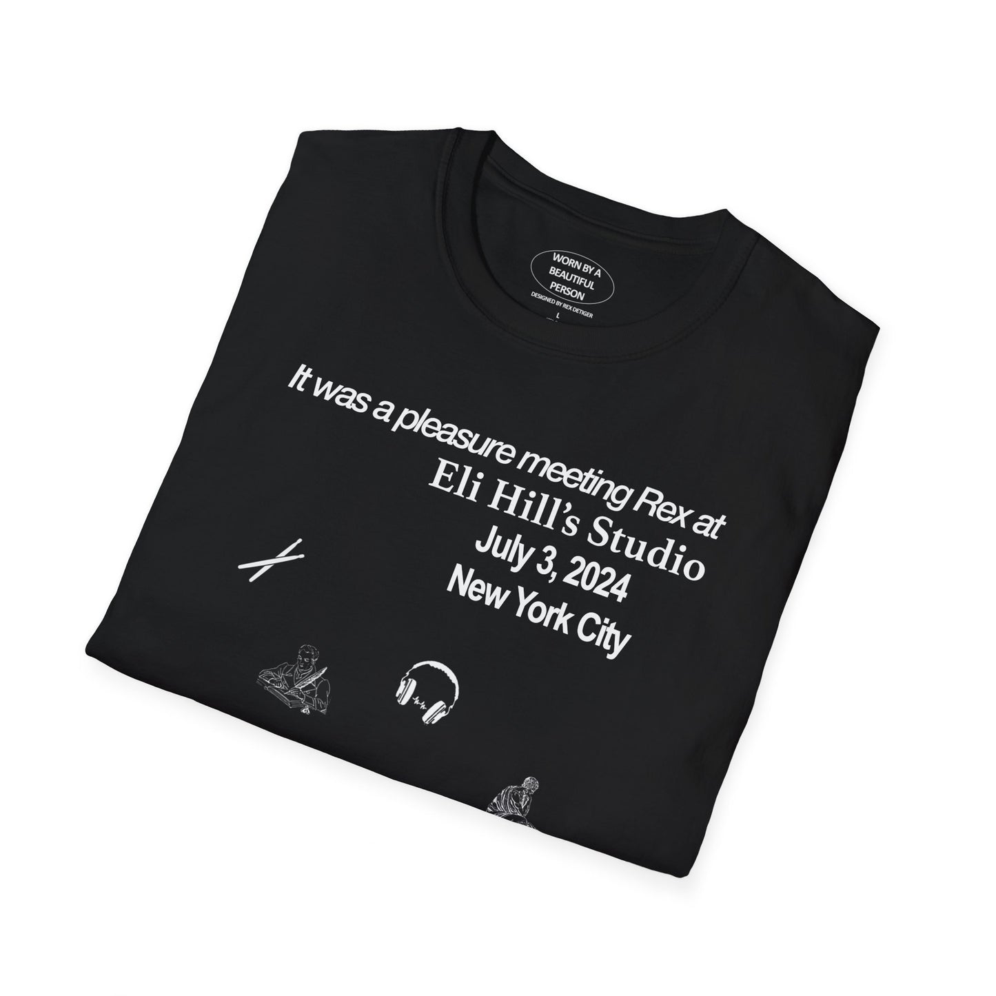 It was a pleasure meeting Rex at Eli Hill's Studio - Unisex Softstyle T-Shirt