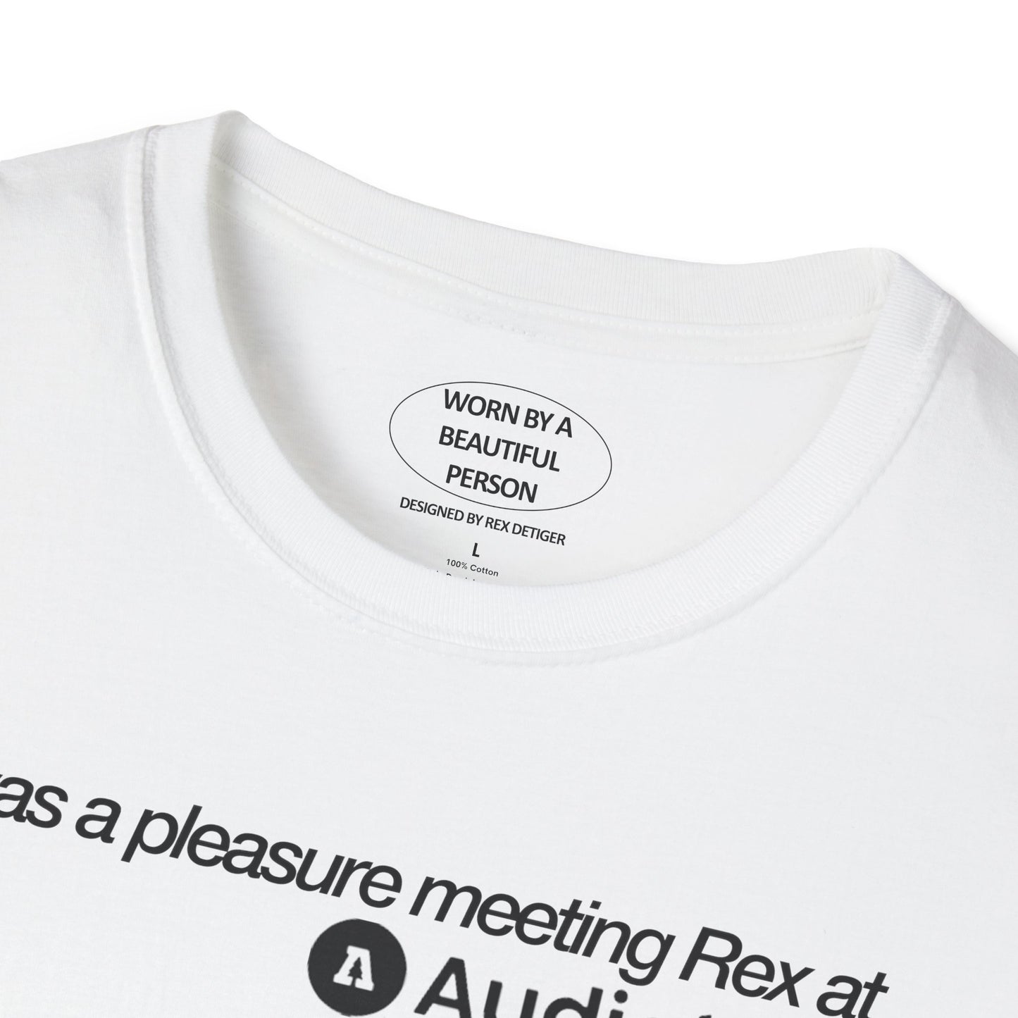 It was a pleasure meeting Rex at Audiotree - Unisex Softstyle T-Shirt