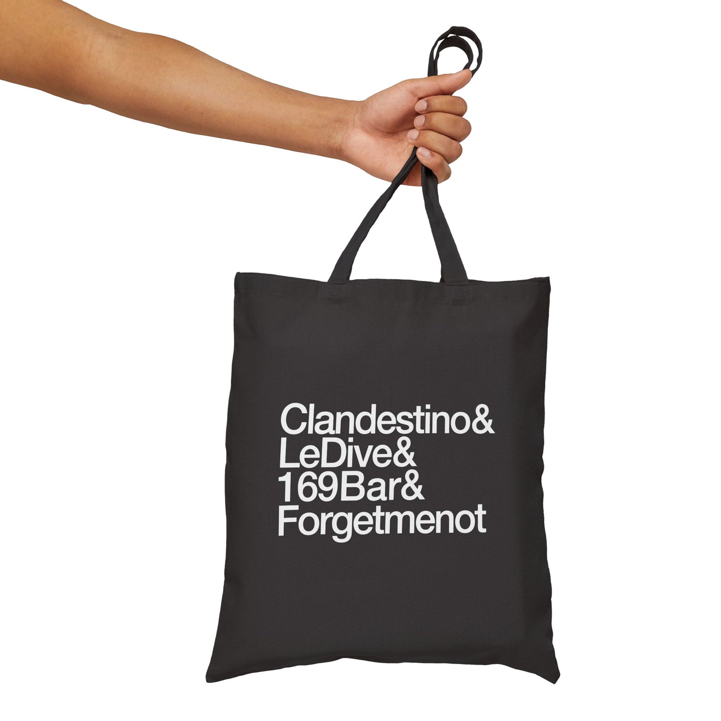 Vintage 2023 Dimes Square Bars&Restaurants Cotton Canvas Tote Bag [LIMITED EDITION]