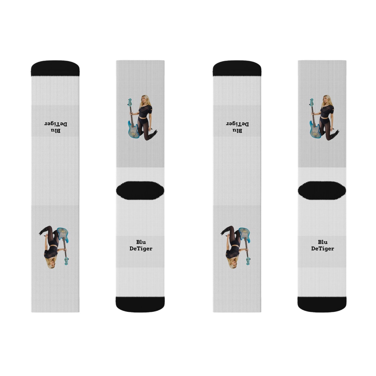 Blu is with her bass on my socks! LIMITED EDITION SOCKS