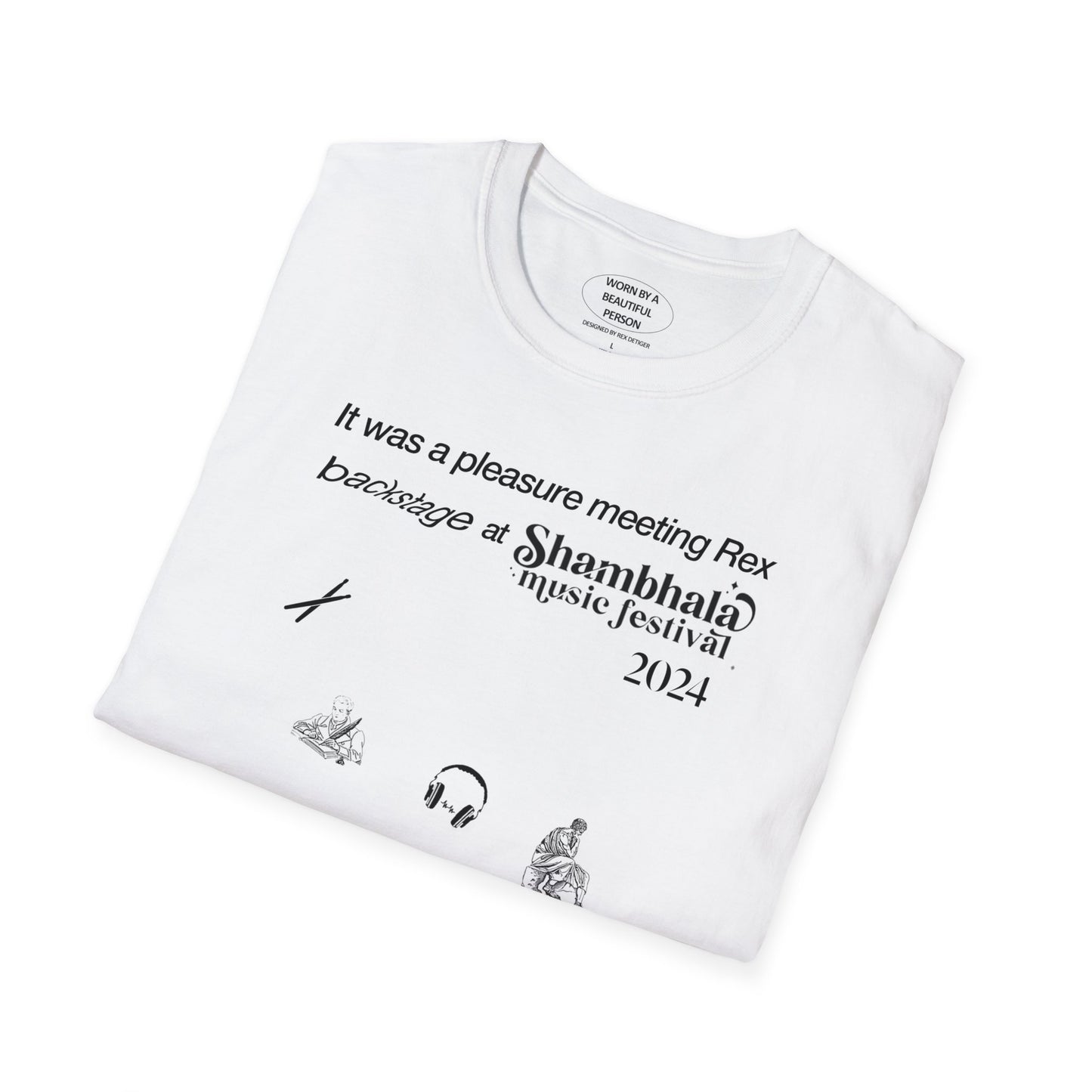 It was a pleasure meeting Rex backstage at Shambhala Music Festival 2024 - Unisex Softstyle T-Shirt