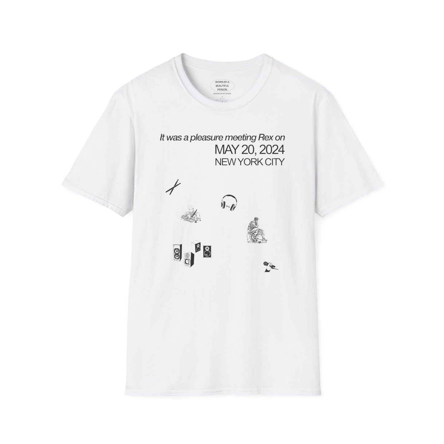 It was a pleasure meeting Rex on Saturday May 20, 2024 NYC - Unisex Softstyle T-Shirt