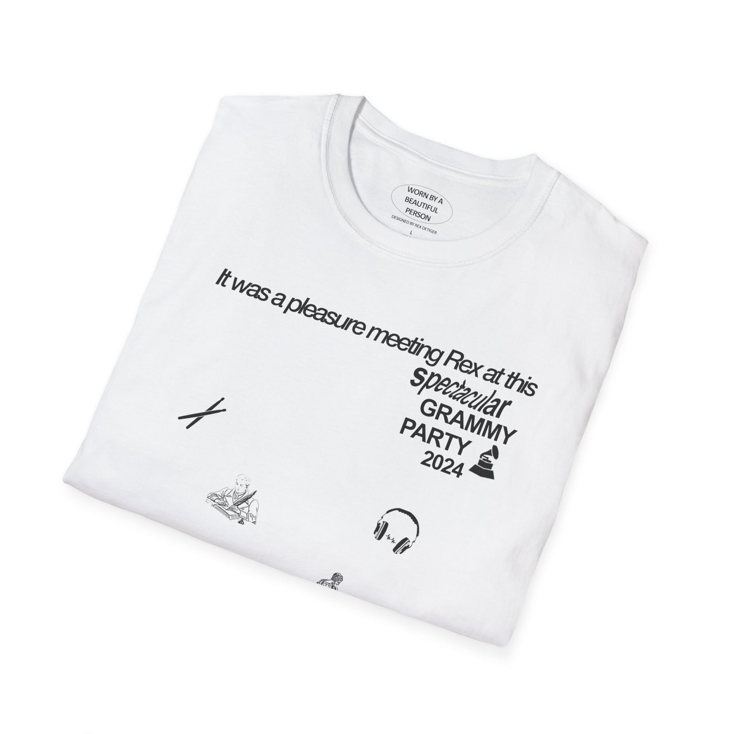 It was a pleasure meeting Rex at this spectacular Grammy Party 2024 - Unisex Softstyle T-Shirt