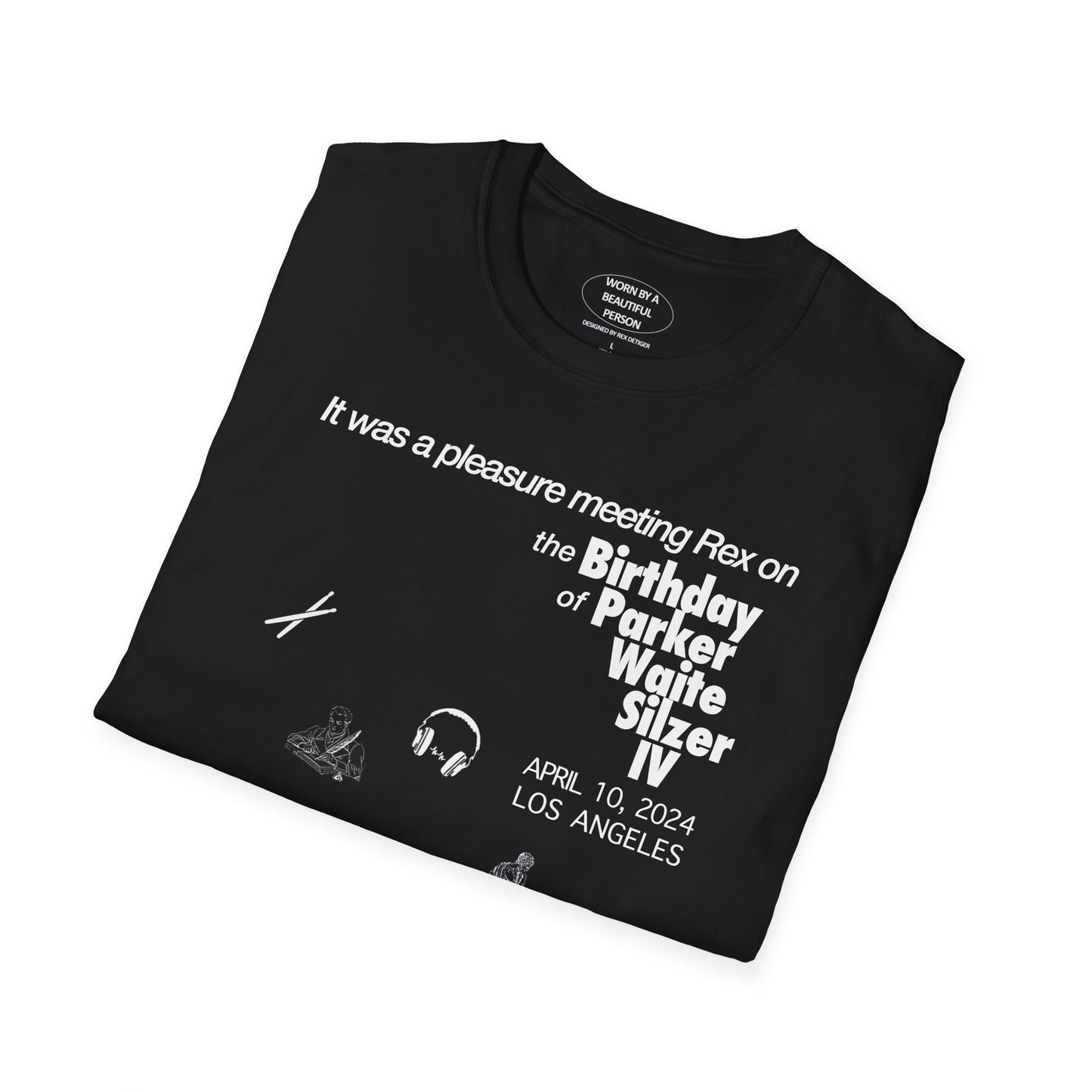 It was a pleasure meeting Rex on Parker's Birthday - Unisex Softstyle T-Shirt