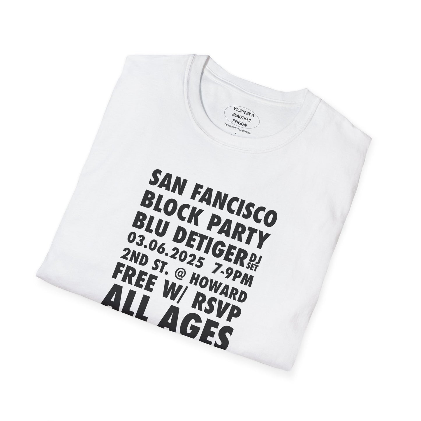 BLU DETIGER DJ SET IN SF 03.06.2025 LIMITED EDITION T SHIRT [TEXT ONLY]