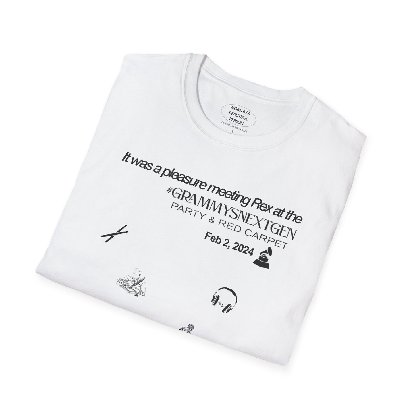 It was a pleasure meeting Rex at the #GRAMMYSNEXTGEN Party and Red Carpet - Unisex Softstyle T-Shirt