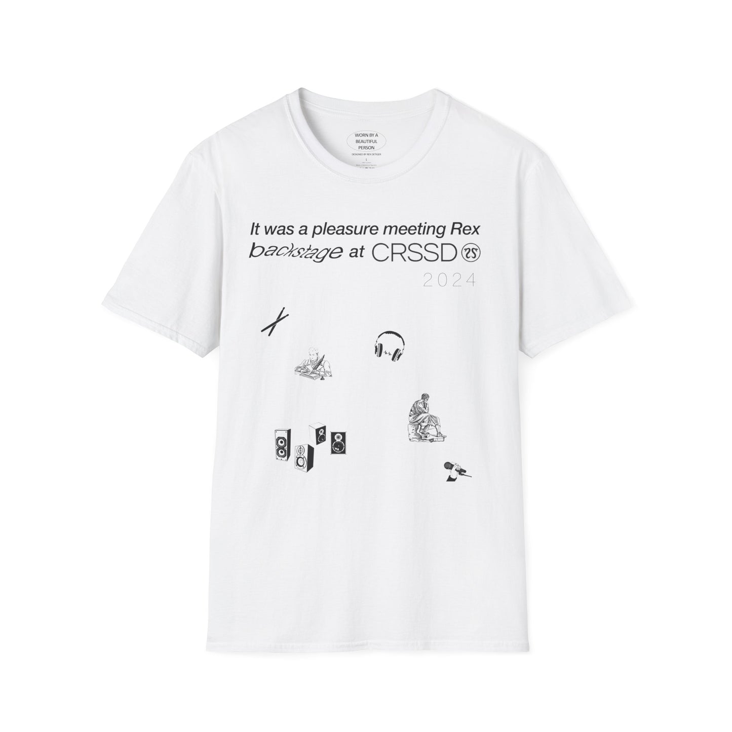 It was a pleasure meeting Rex backstage at CRSSD 2024 - Unisex Softstyle T-Shirt