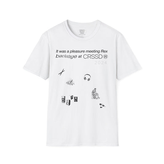 It was a pleasure meeting Rex backstage at CRSSD 2024 - Unisex Softstyle T-Shirt