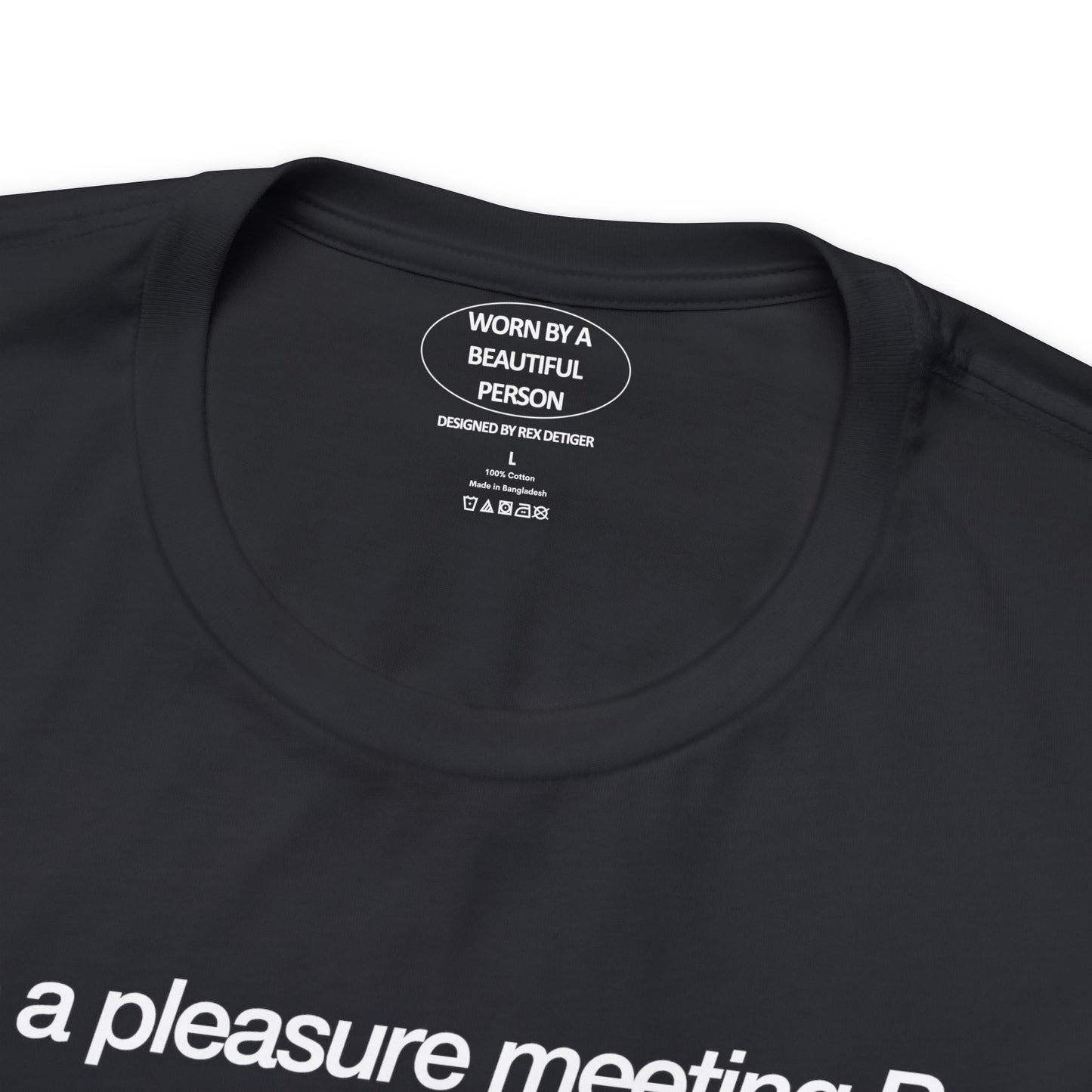It was a pleasure meeting Rex at the SHOW in LONDON - Unisex Jersey Short Sleeve Tee