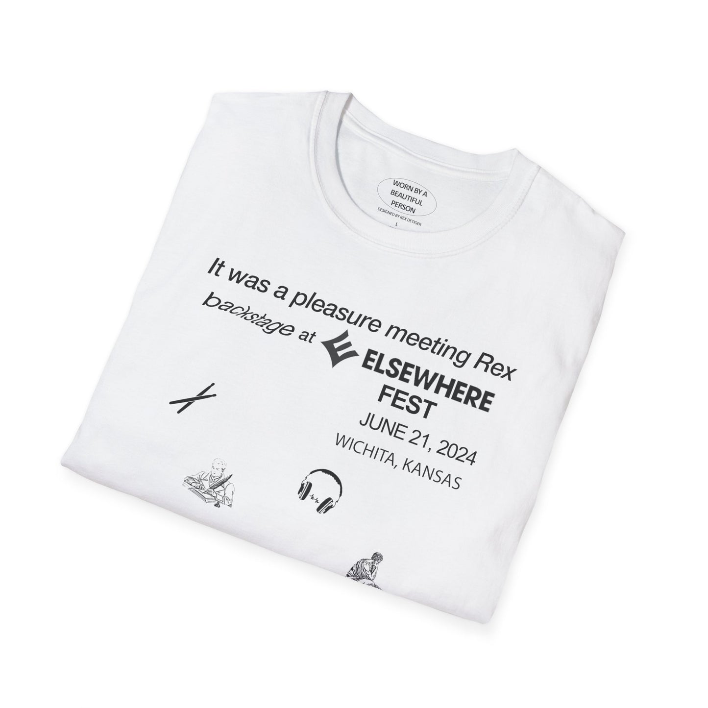 It was a pleasure meeting Rex backstage at Elsewhere Fest Wichita Kansas June 21 2024 - Unisex Softstyle T-Shirt