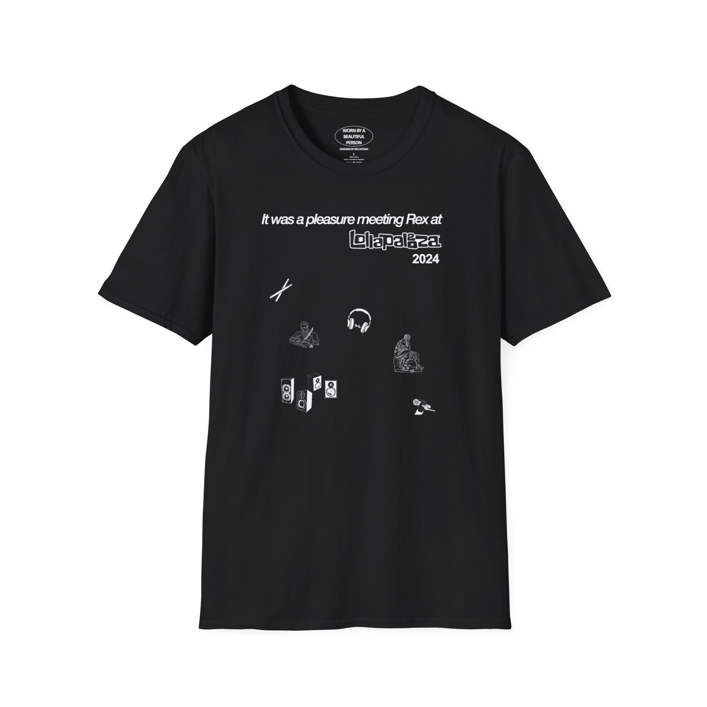 It was a pleasure meeting Rex at lolla 2024 - Unisex Softstyle T-Shirt