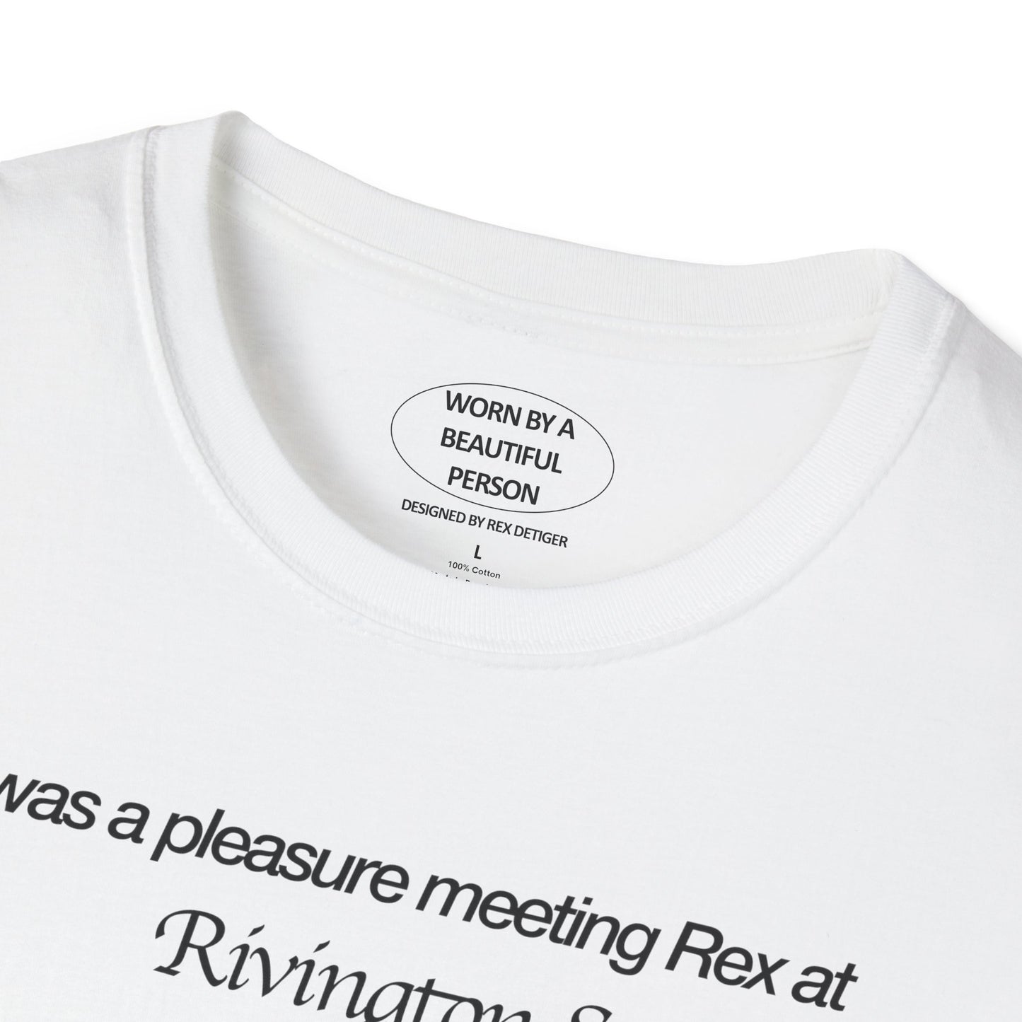 It was a pleasure meeting Rex at Rivington Studios