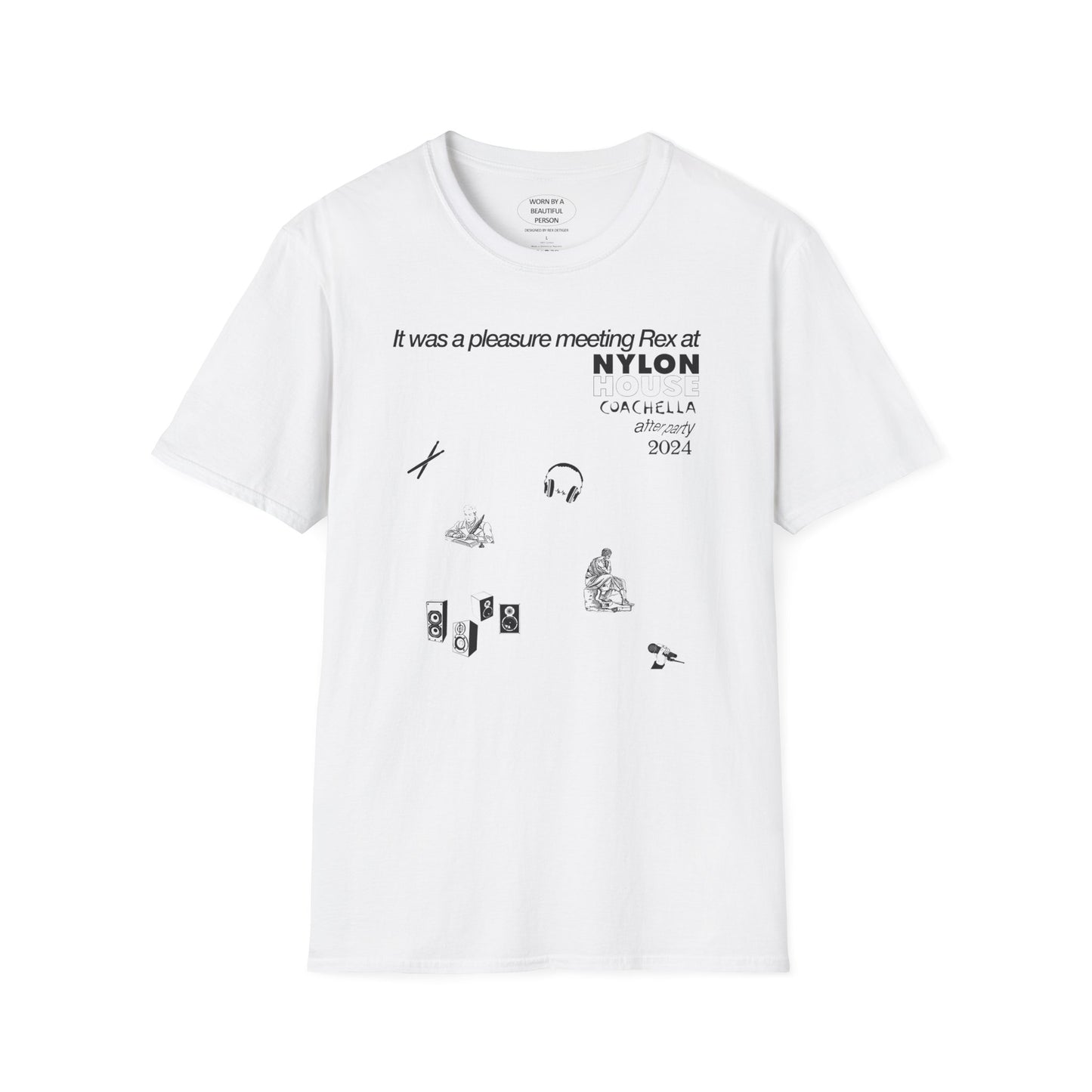 It was a pleasure meeting Rex at Nylon House coachella after party 2024 - Unisex Softstyle T-Shirt