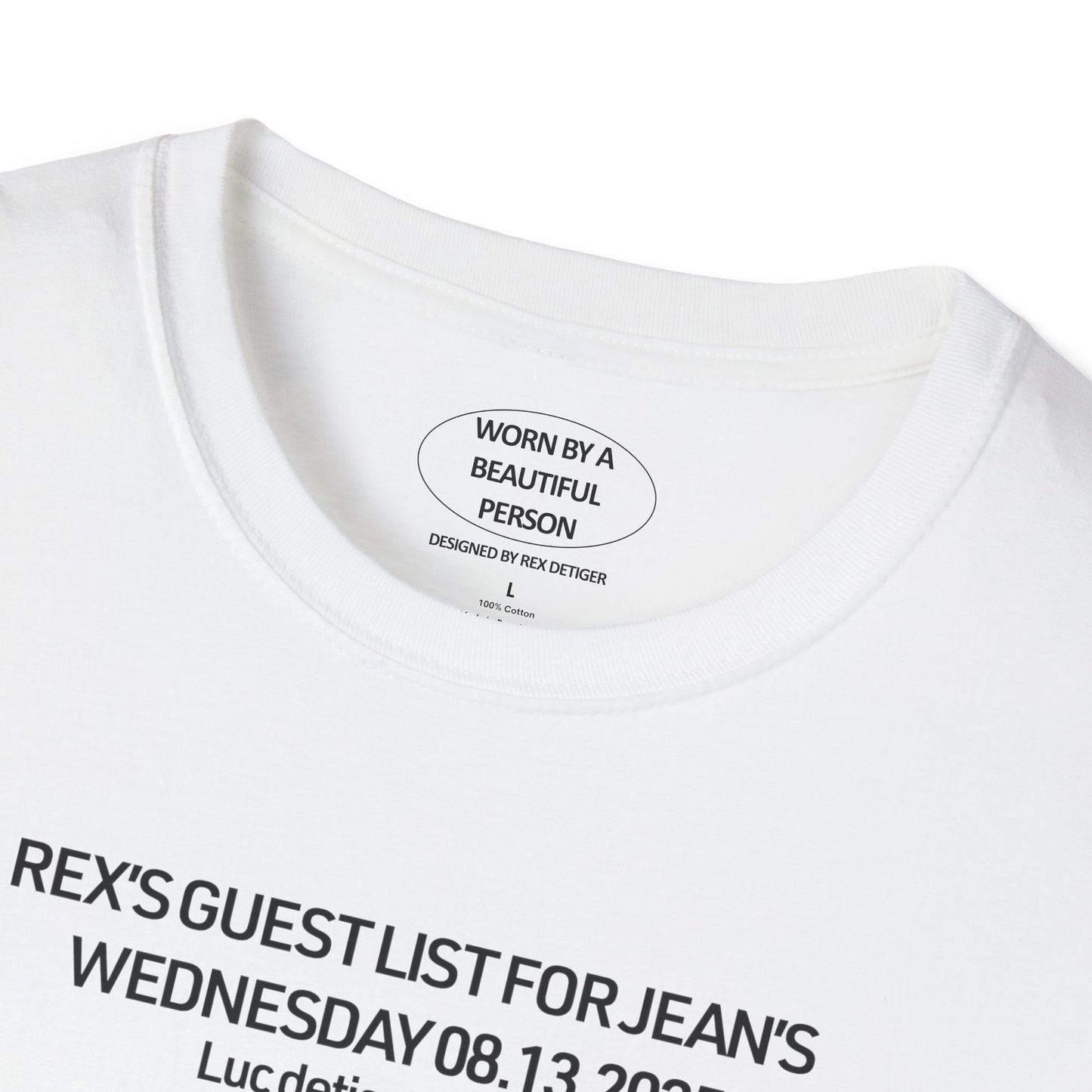 Rex's Guest List for Jean's 08.13.2025