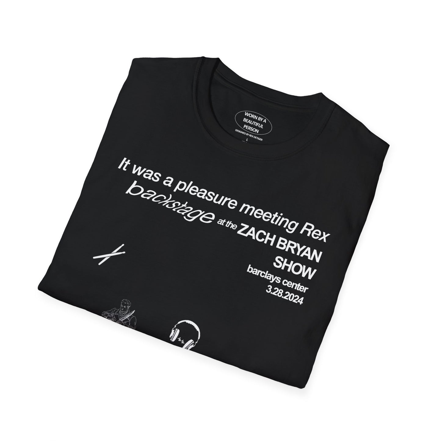 It was a pleasure meeting Rex backstage at the ZB show - Unisex Softstyle T-Shirt